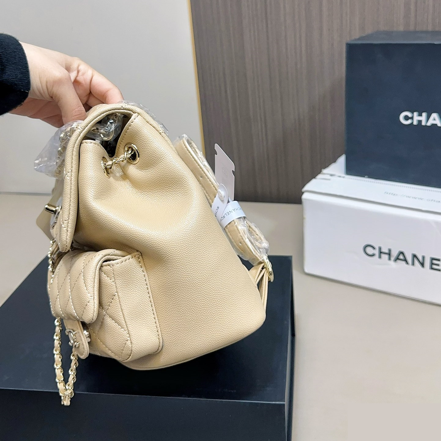シャネル(Chanel)  リュック バッグ  20x20cm