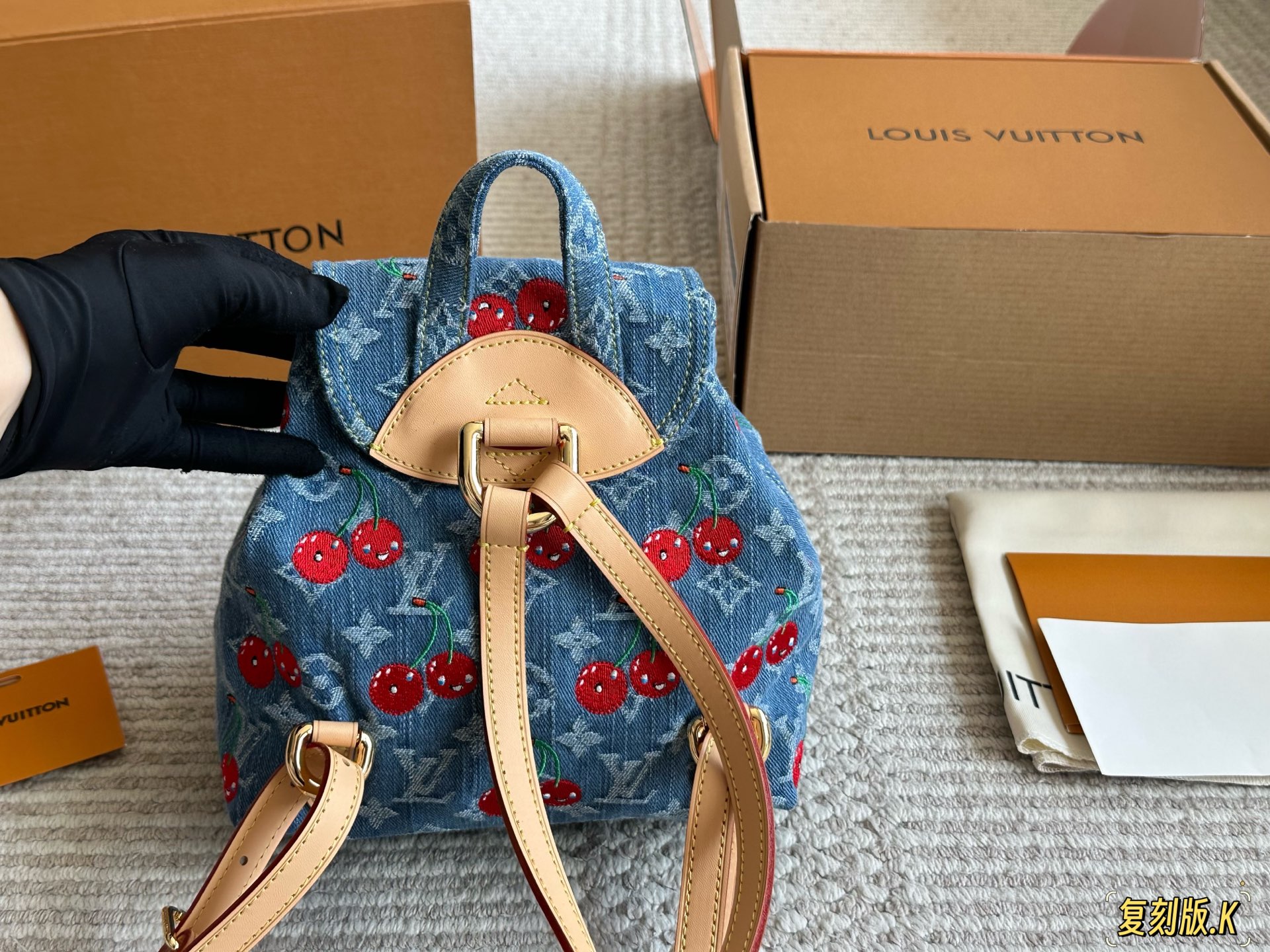 ルイ ヴィトン ( Louis Vuitton) デニム リュック 20X20cm
