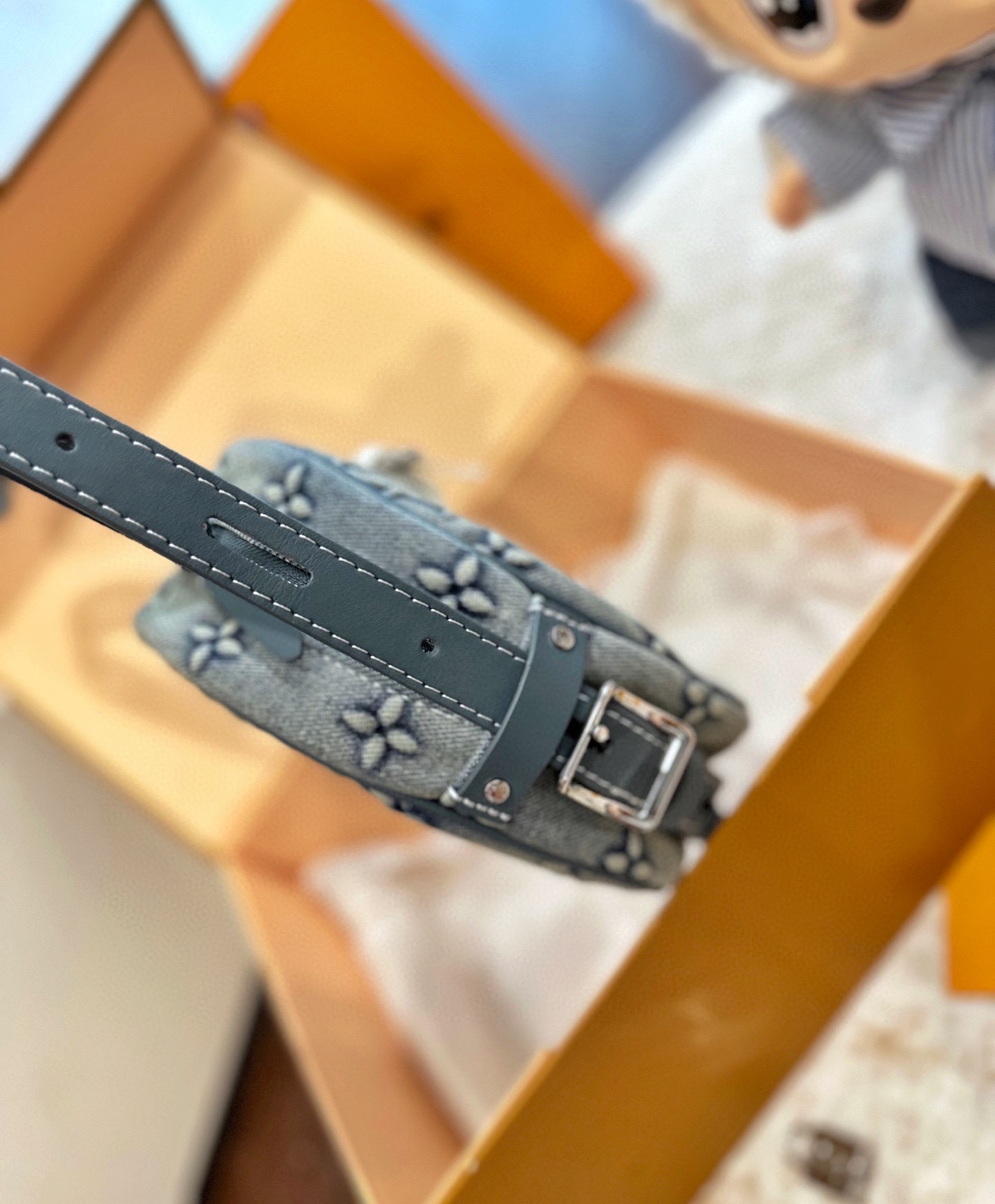 ルイ ヴィトン ( Louis Vuitton)デニム ショルダーバッグ 17cm