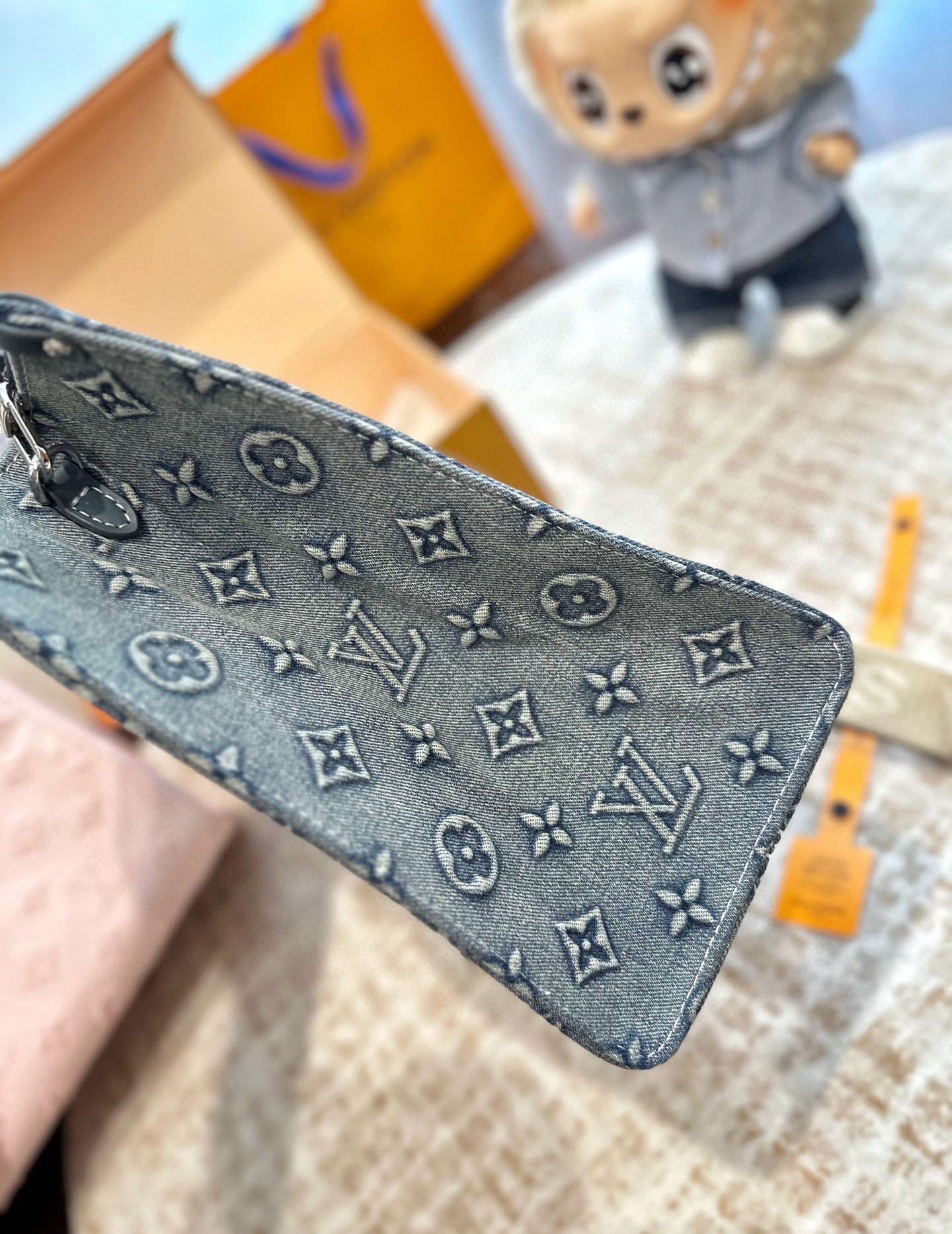 ルイ ヴィトン ( Louis Vuitton)デニム 手持ち バッグ 35cm