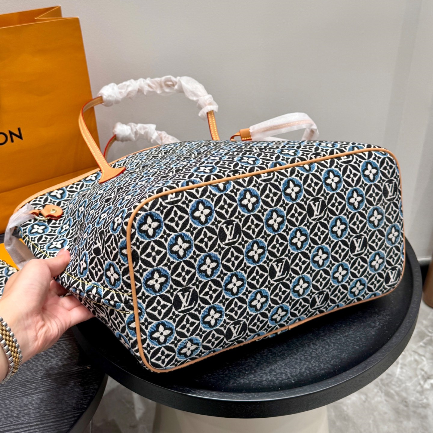 ルイ ヴィトン ( Louis Vuitton)デニム 手提げ バッグ 32cm