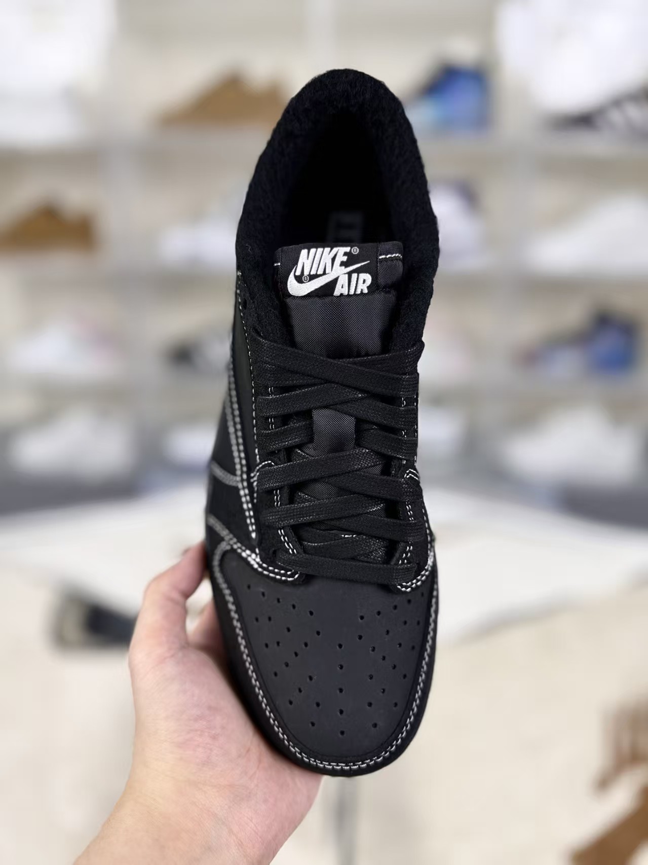 Travis Scott x Jordan 1 Retro Low OG SP  Black Phantom