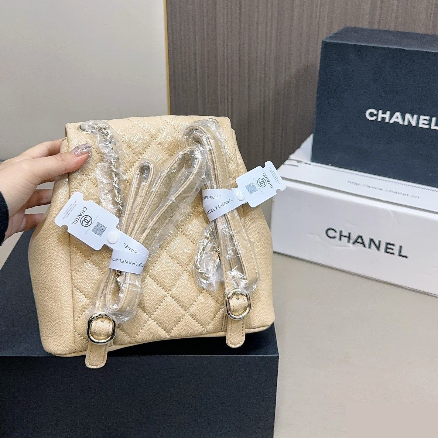 シャネル(Chanel)  リュック バッグ  20x20cm