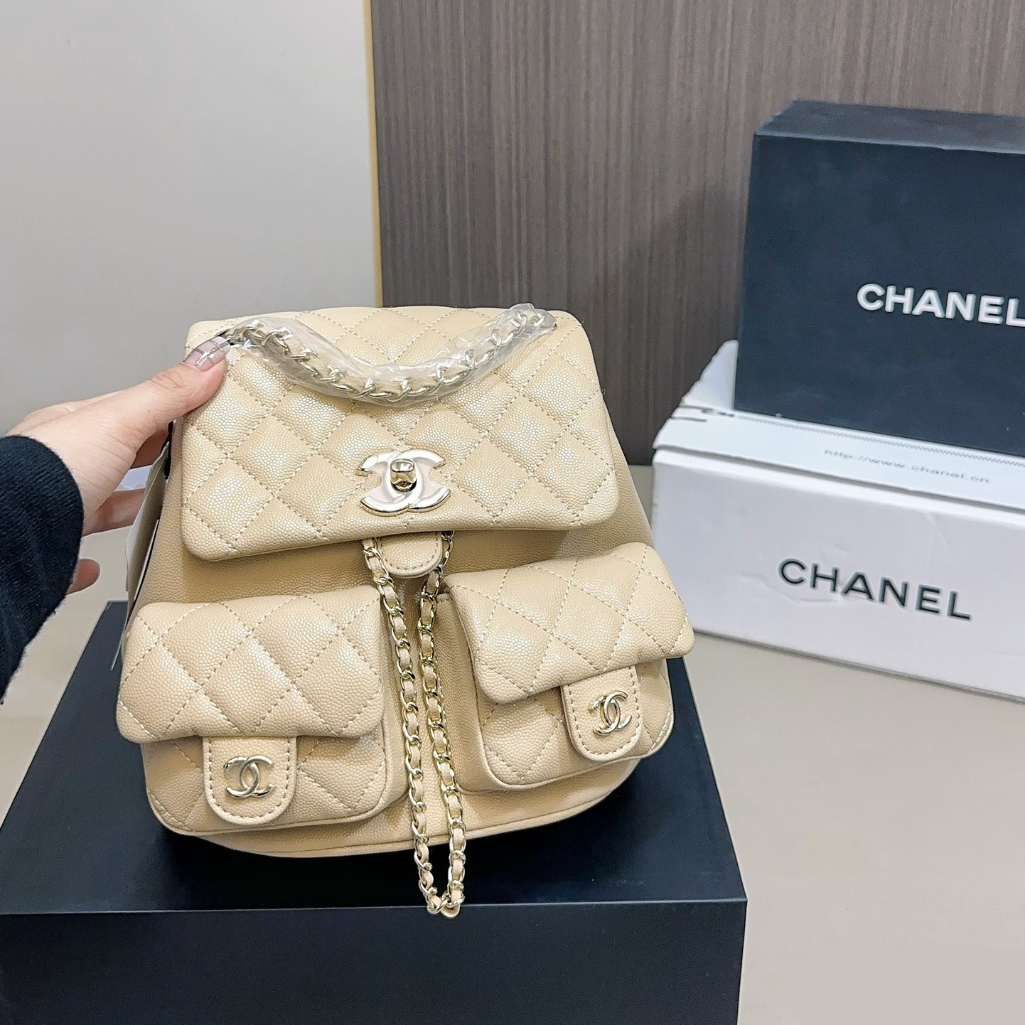 シャネル(Chanel)  リュック バッグ  20x20cm