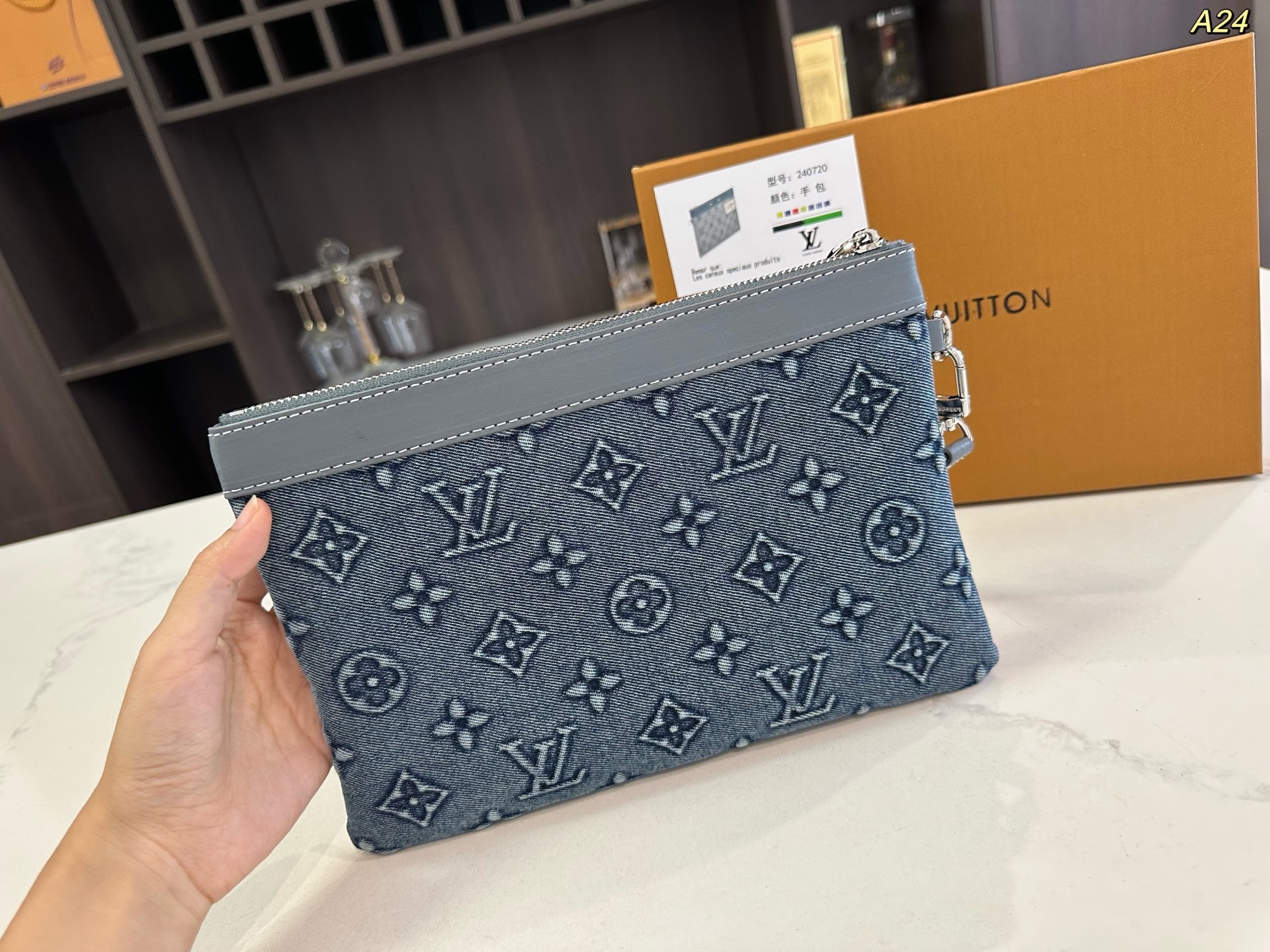 ルイ ヴィトン ( Louis Vuitton)デニム 新作 バッグ 27x18cm