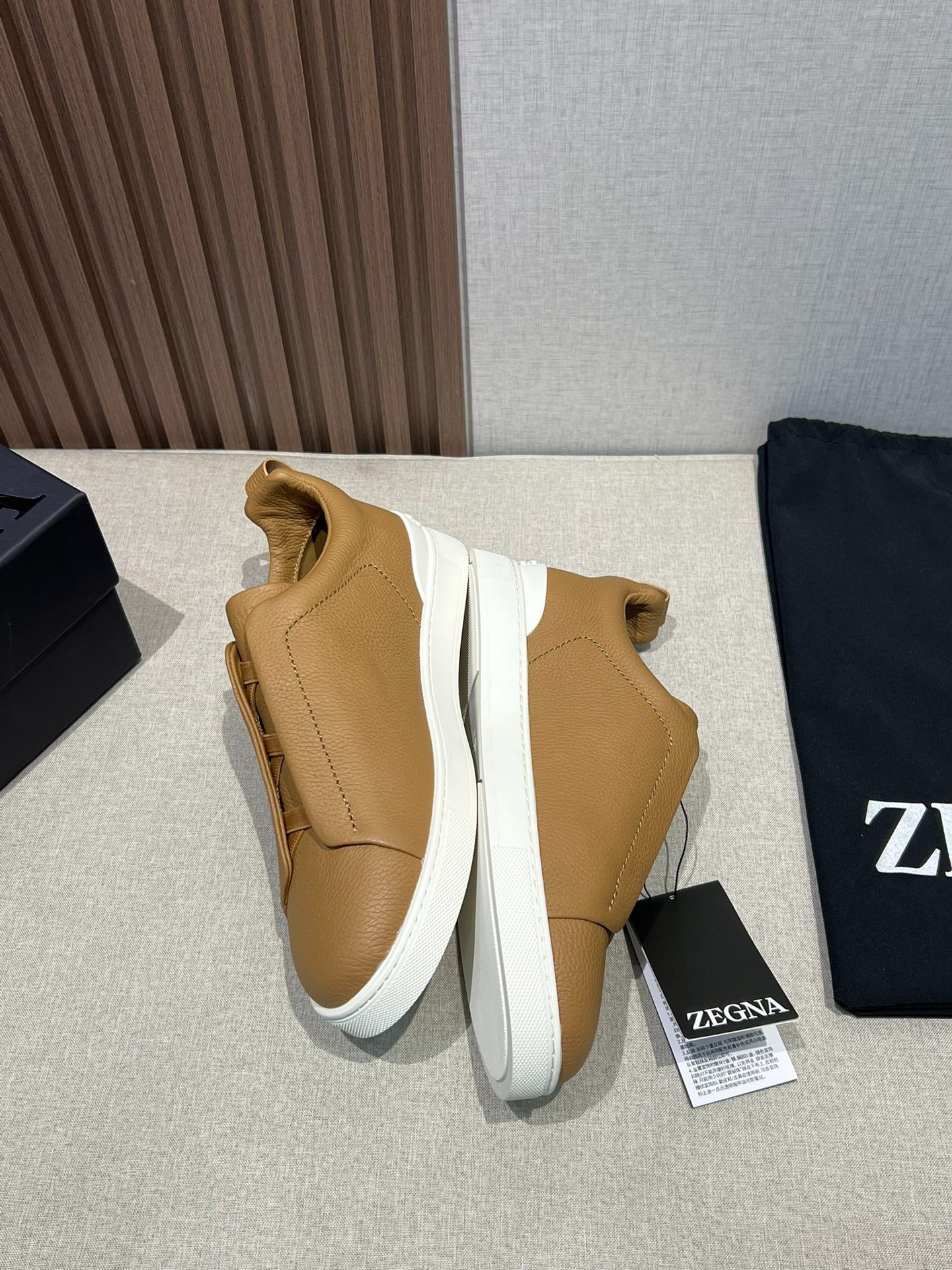 ZEGNA ゼニア ディアスキン Triple Stitch™ Monte スニーカー ブラウン