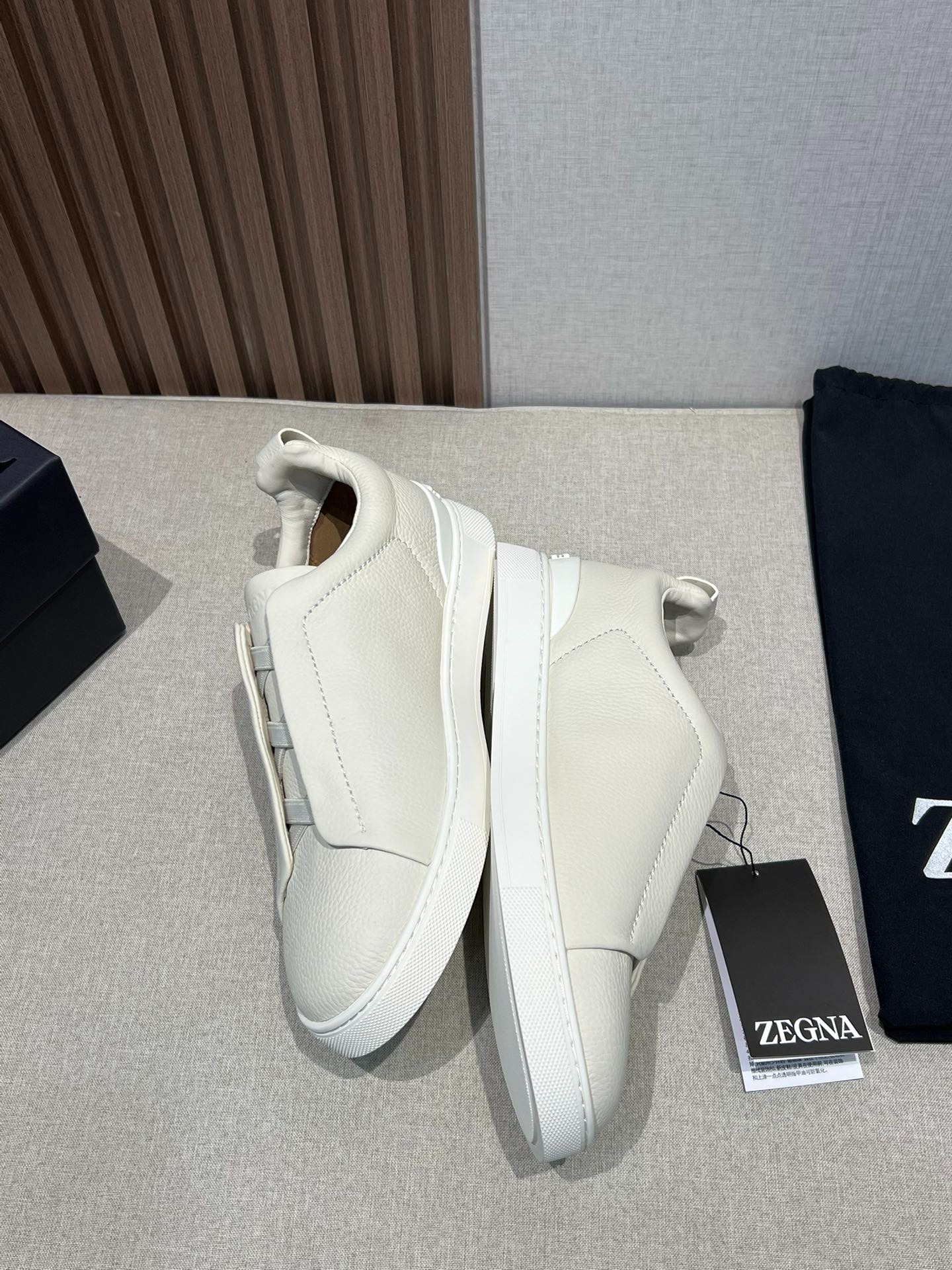 ゼニア ZEGNA  ディアスキン Triple Stitch™ Monte スニーカー ホワイト