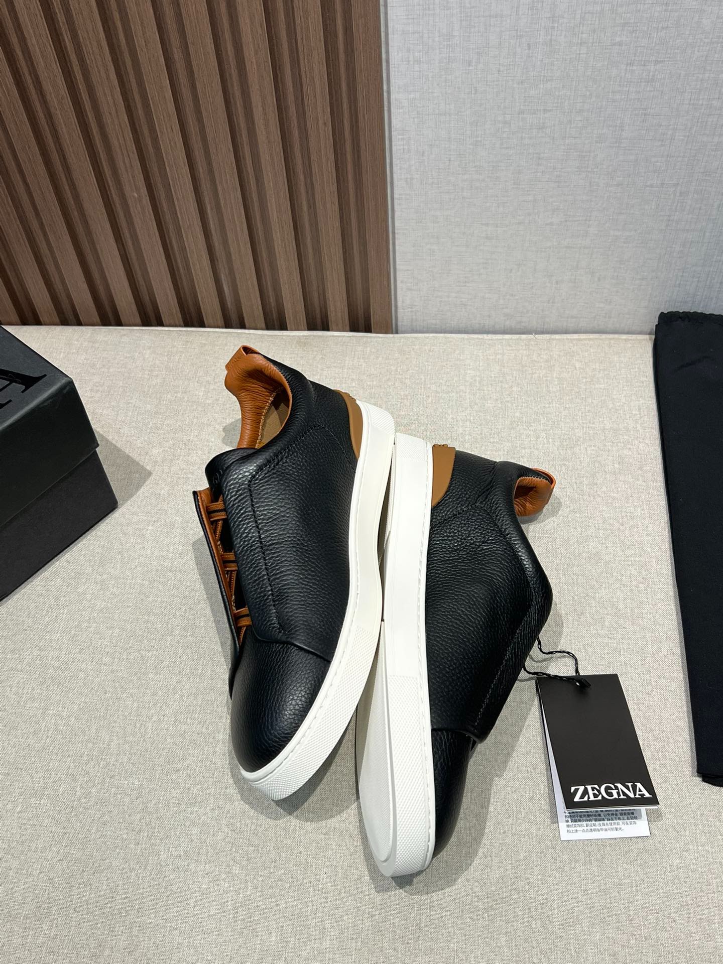 ZEGNA ゼニア ディアスキン Triple Stitch™ Monte スニーカー ブラック 5
