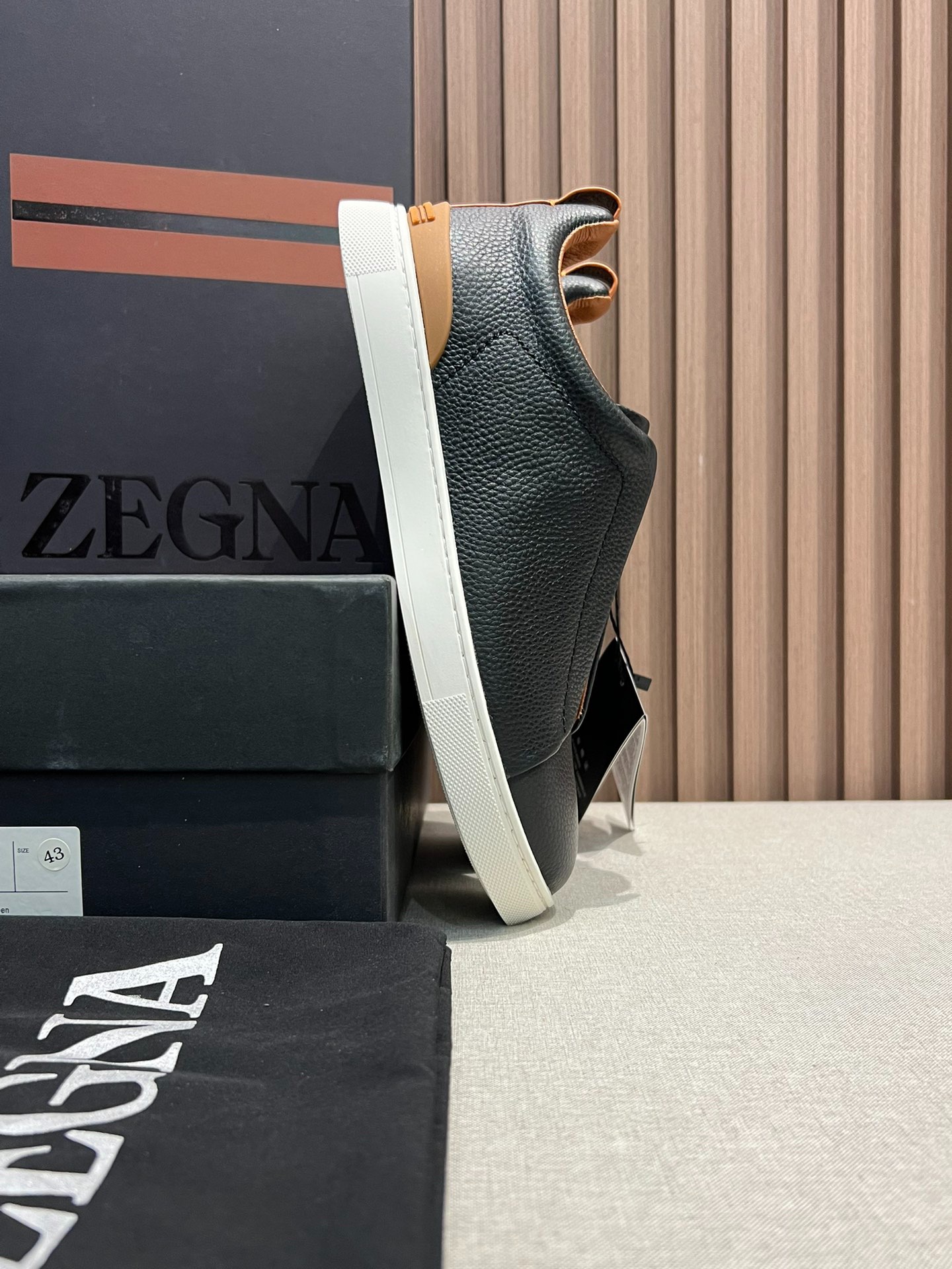 ZEGNA ゼニア ディアスキン Triple Stitch™ Monte スニーカー ブラック 5
