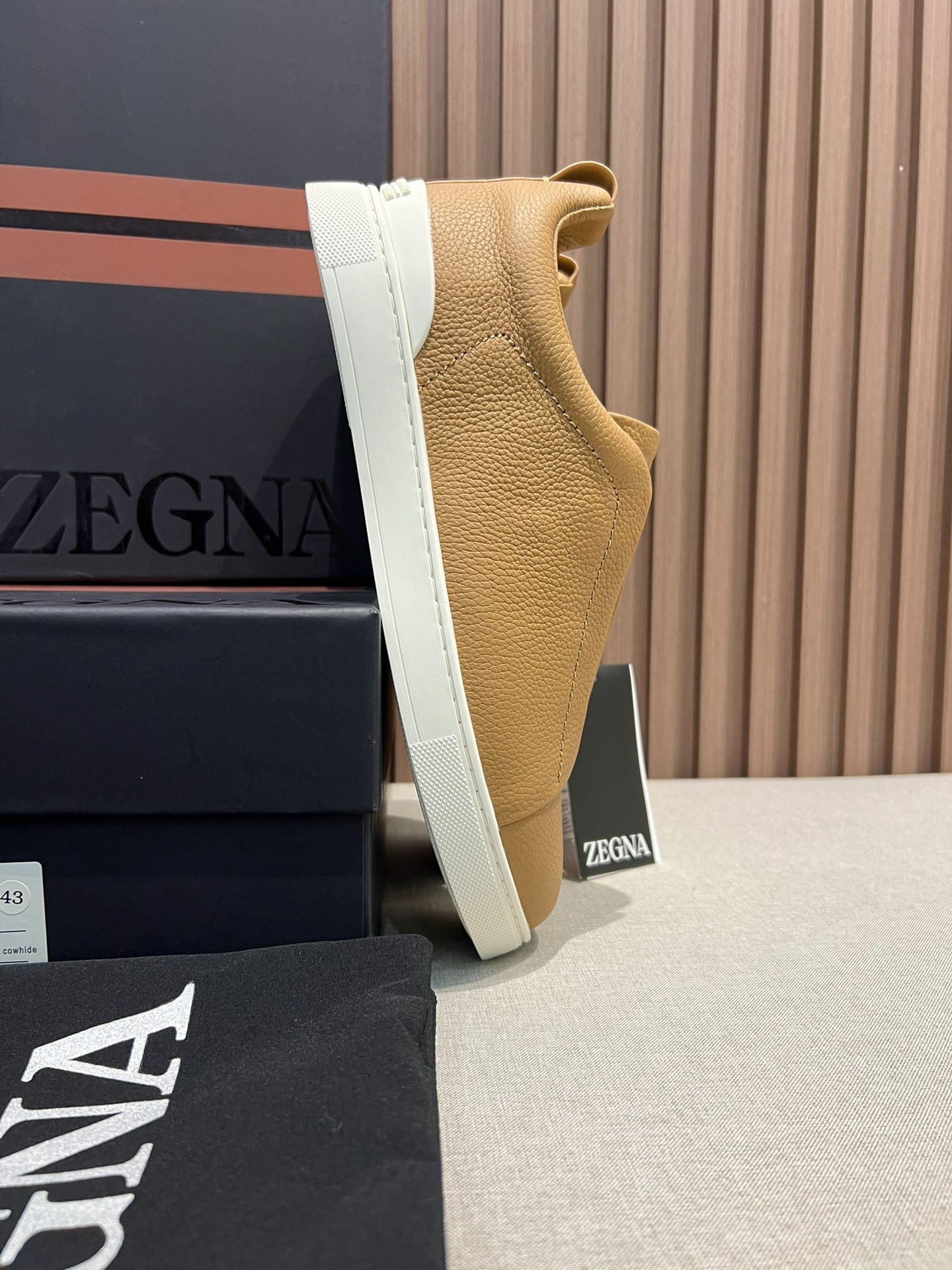 ZEGNA ゼニア ディアスキン Triple Stitch™ Monte スニーカー ブラウン