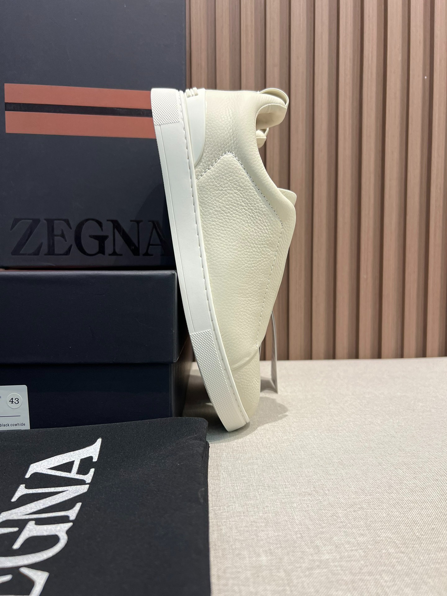 ゼニア ZEGNA  ディアスキン Triple Stitch™ Monte スニーカー ホワイト