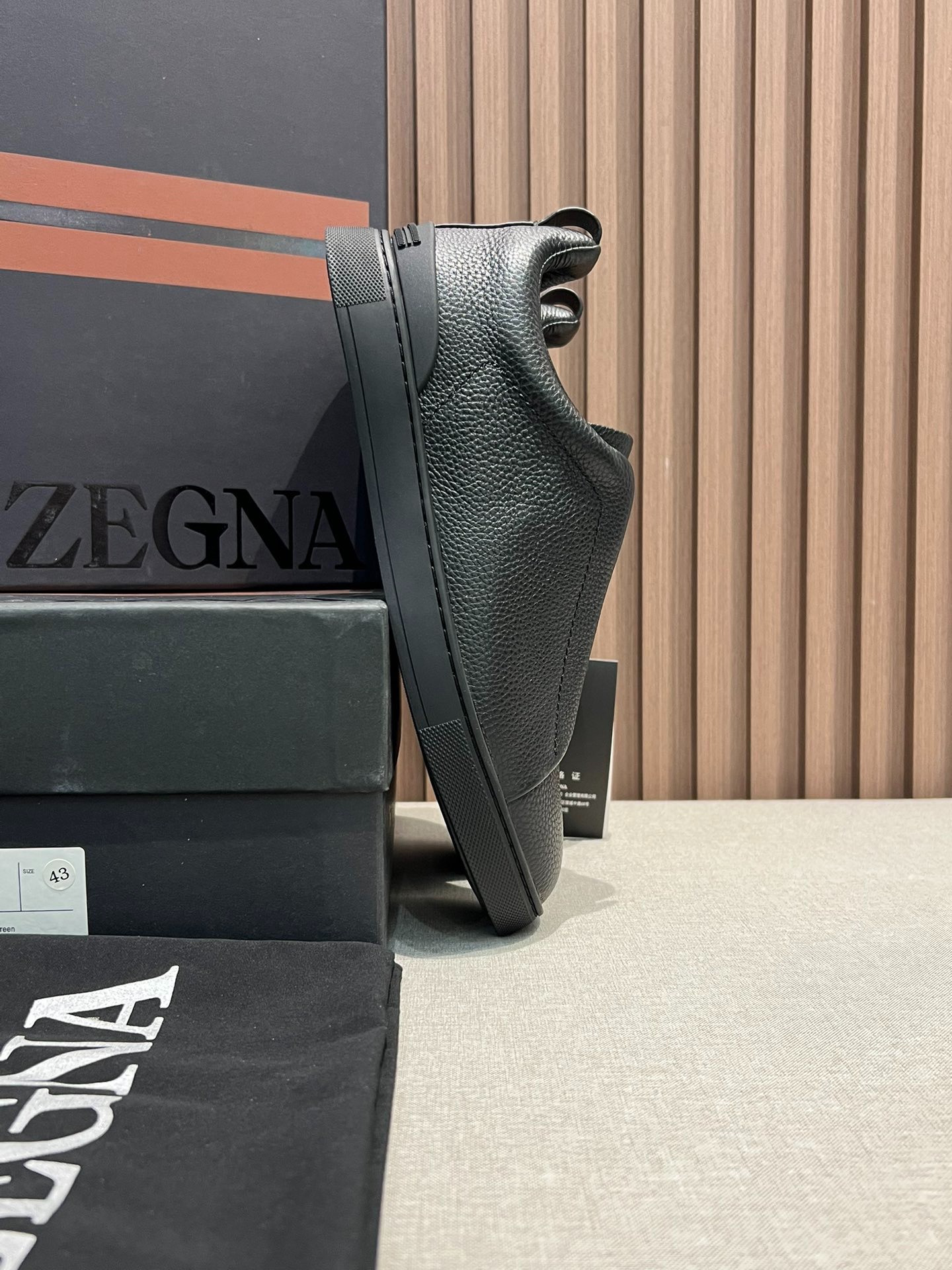 ゼニア ZEGNA  ディアスキン Triple Stitch™ Monte スニーカー ブラック