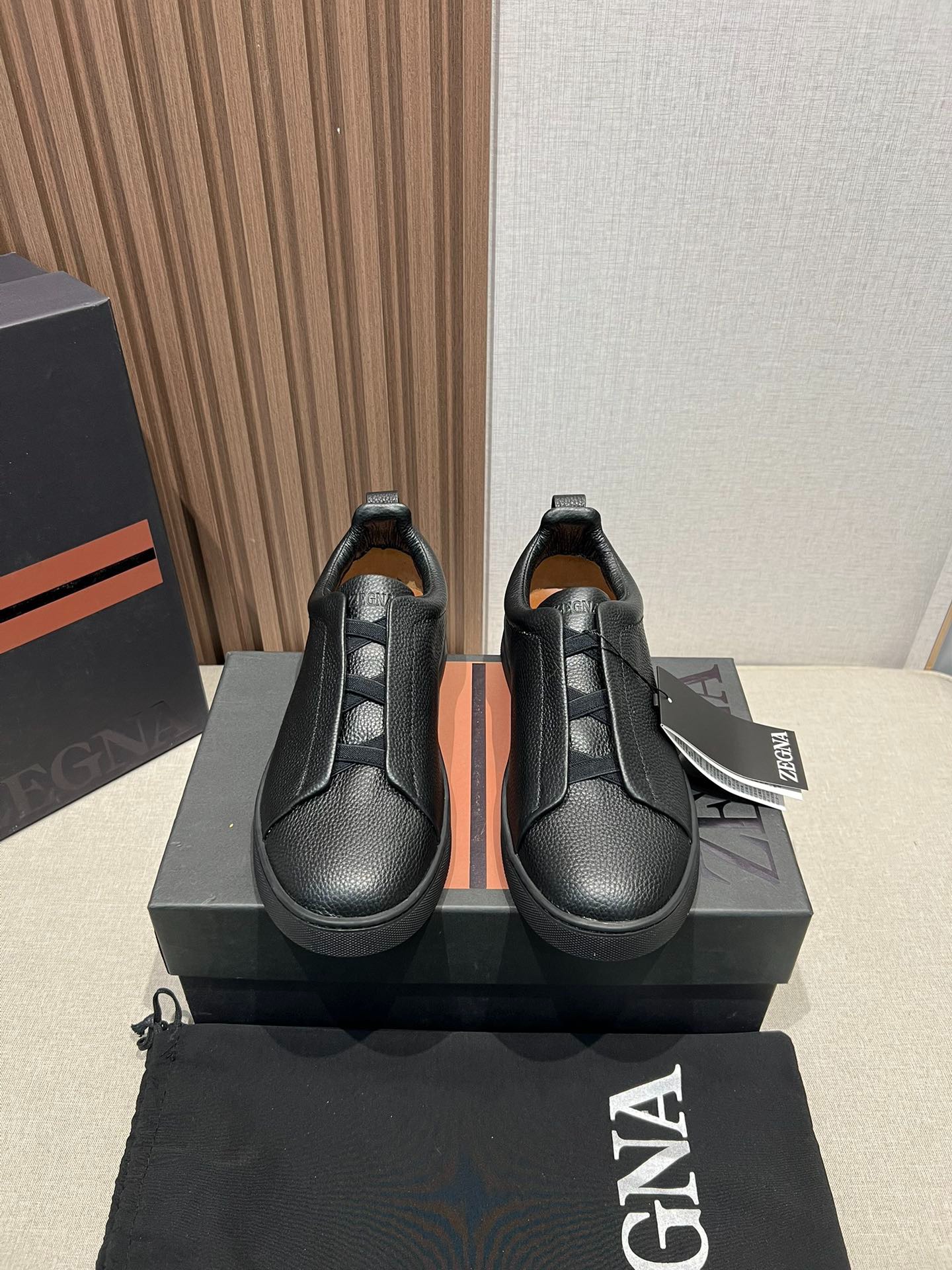 ゼニア ZEGNA  ディアスキン Triple Stitch™ Monte スニーカー ブラック