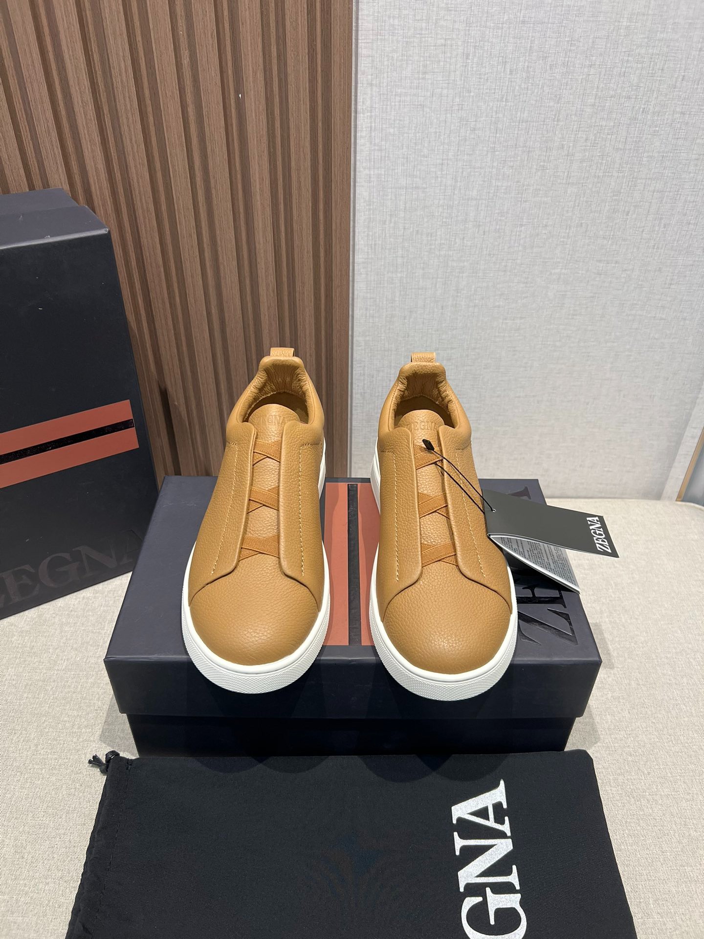 ZEGNA ゼニア ディアスキン Triple Stitch™ Monte スニーカー ブラウン