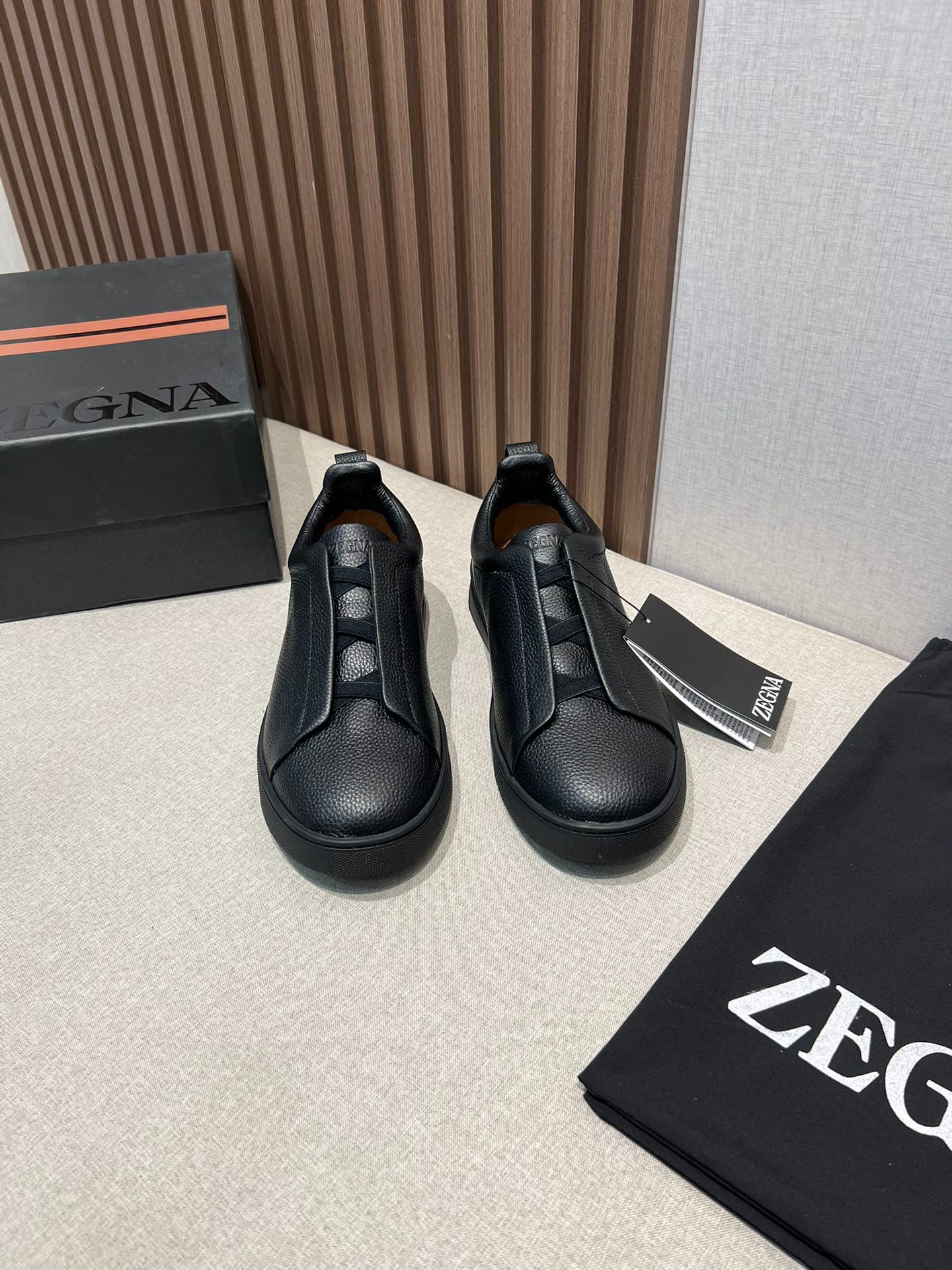 ゼニア ZEGNA  ディアスキン Triple Stitch™ Monte スニーカー ブラック