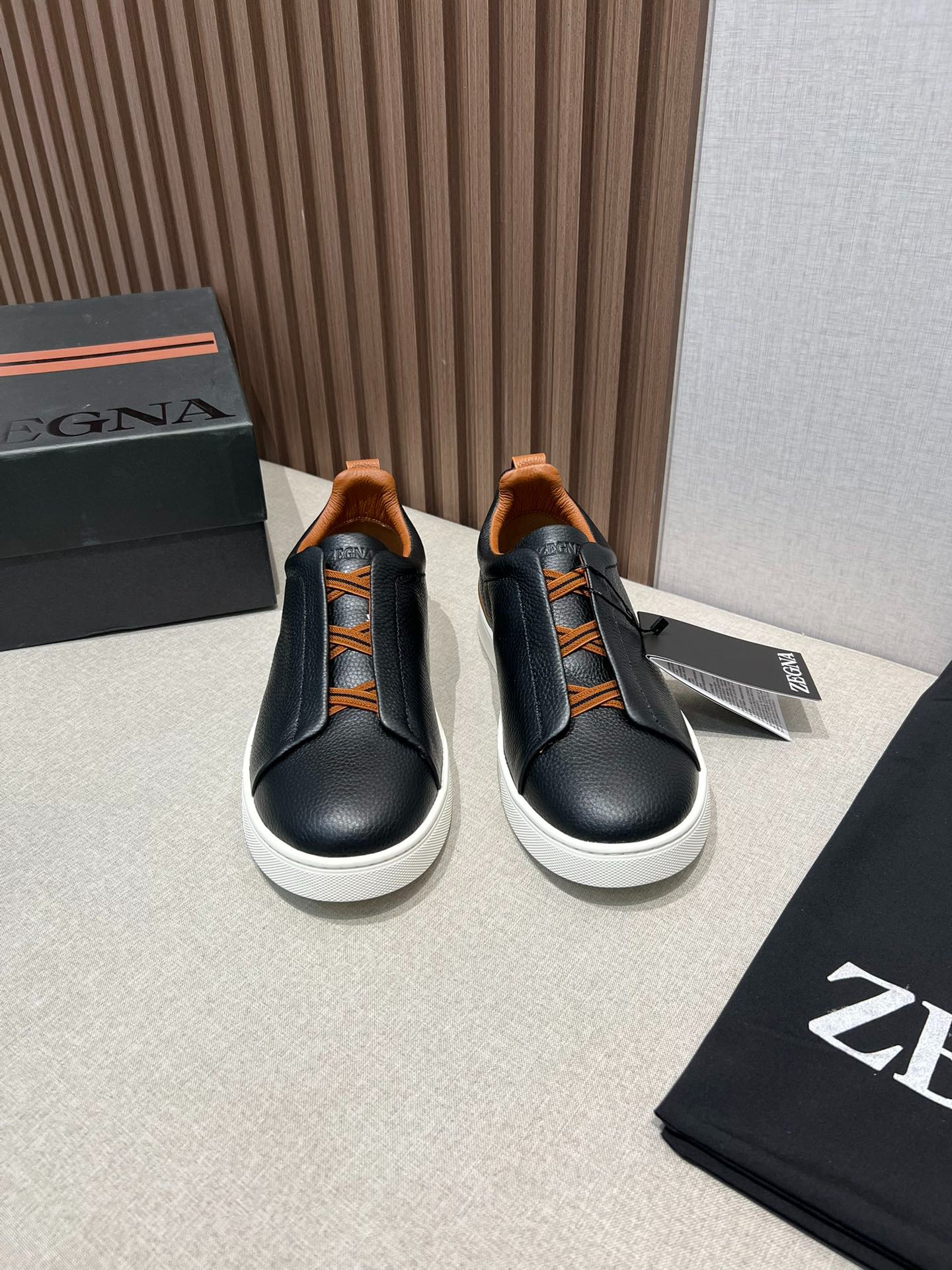ZEGNA ゼニア ディアスキン Triple Stitch™ Monte スニーカー ブラック 5