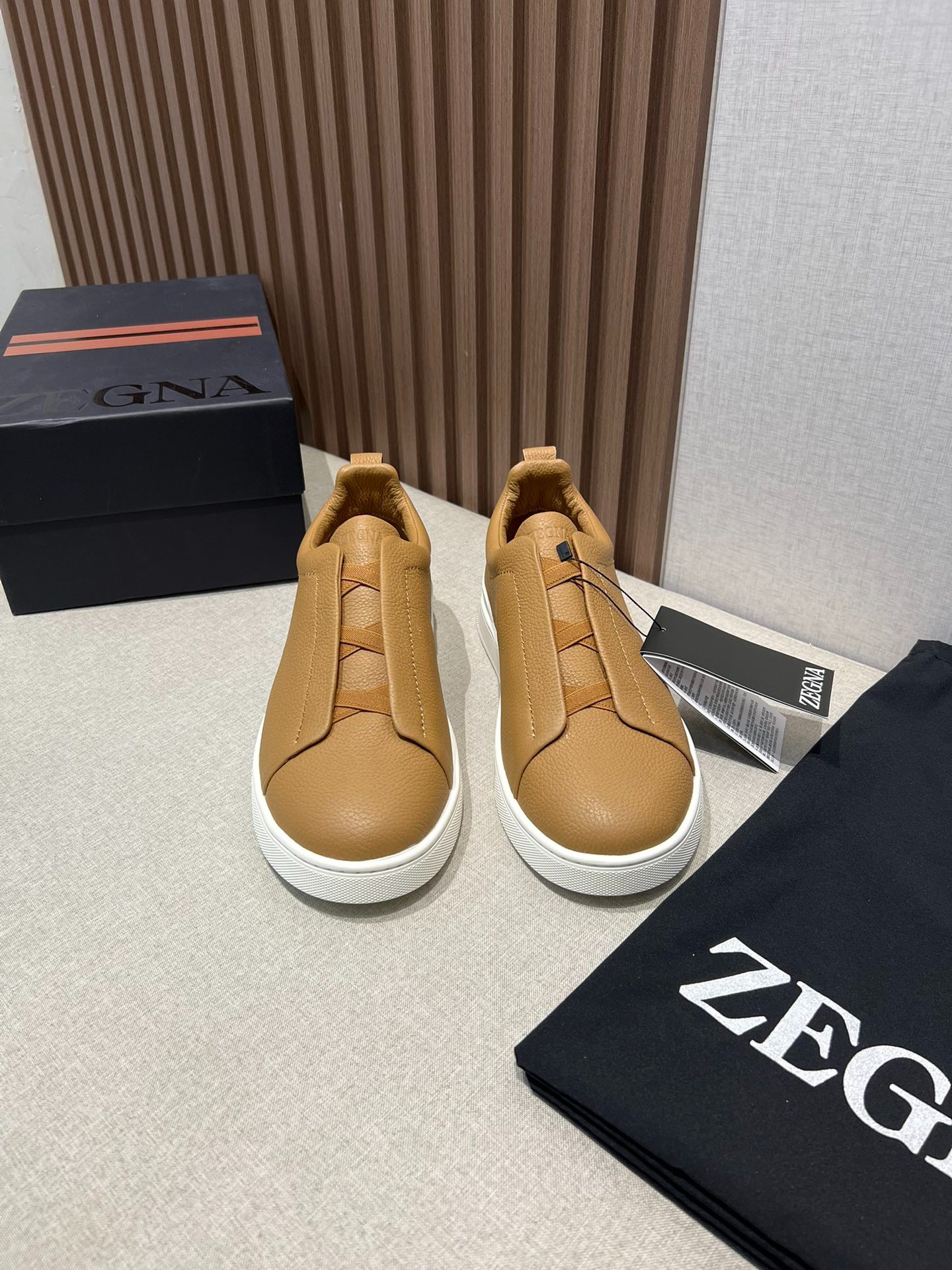 ZEGNA ゼニア ディアスキン Triple Stitch™ Monte スニーカー ブラウン