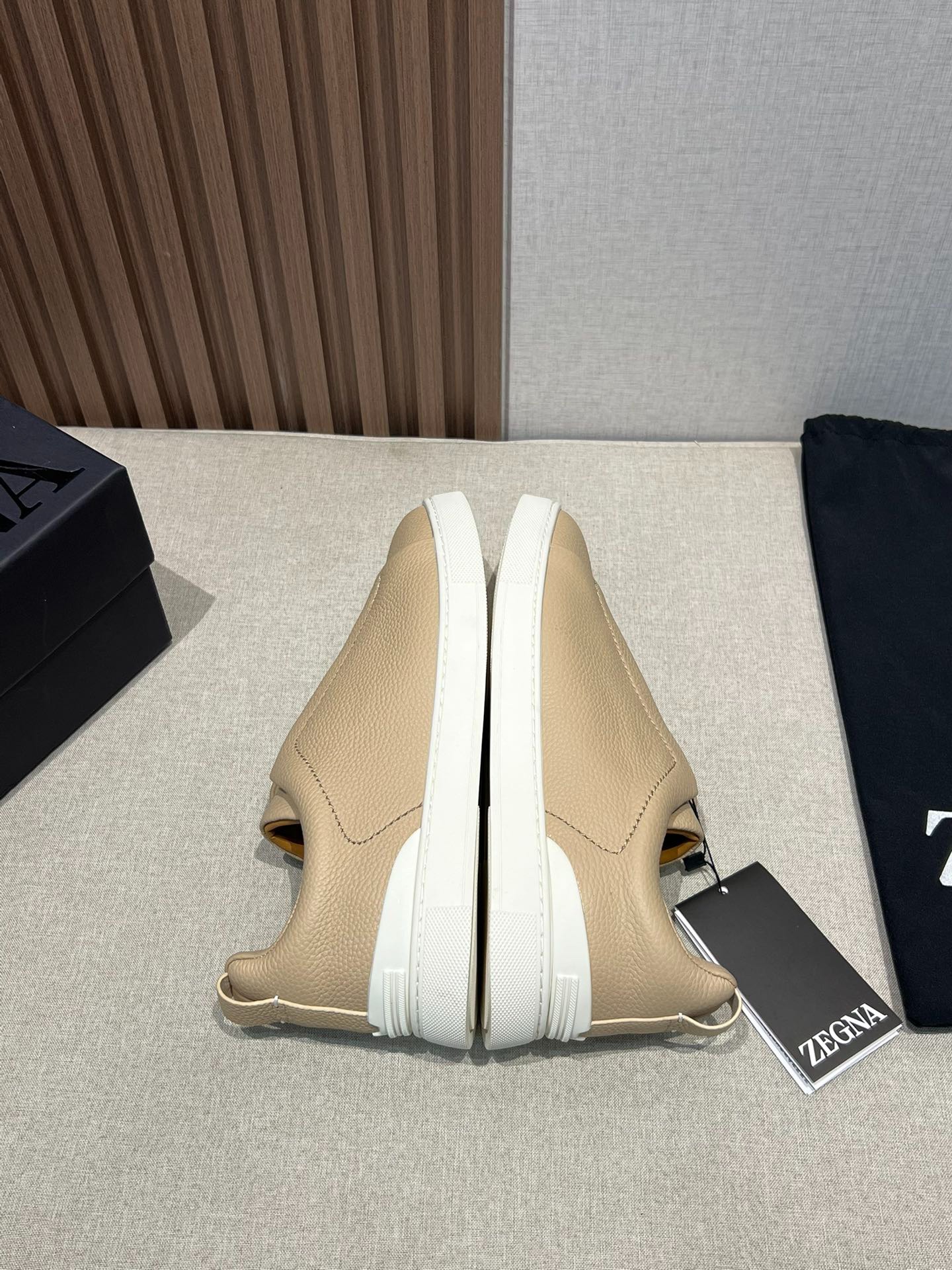 ZEGNA ゼニア ディアスキン Triple Stitch™ Monte スニーカー ライトブラウン