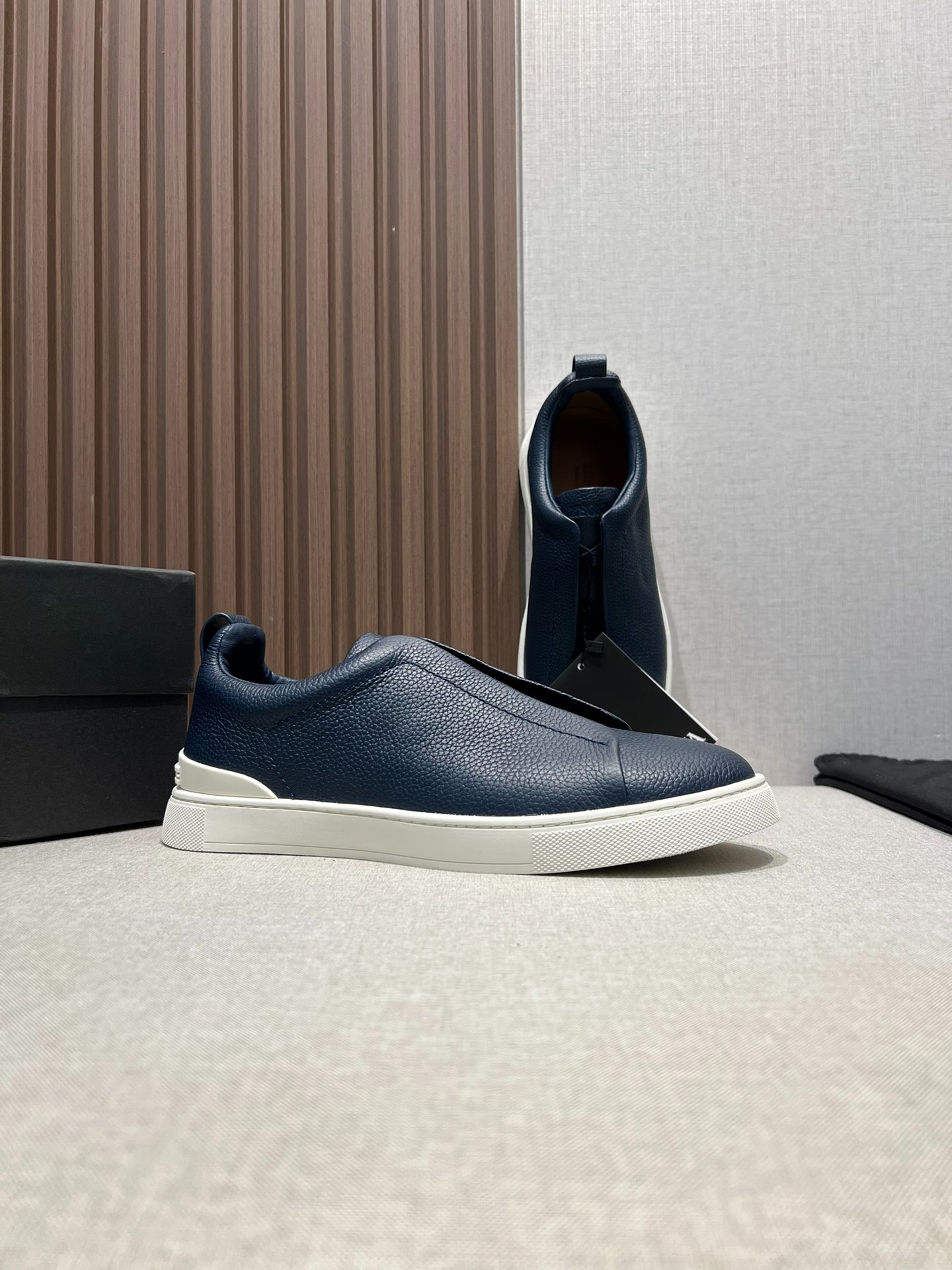 ZEGNA ゼニア ディアスキン Triple Stitch™ Monte スニーカー ブルー