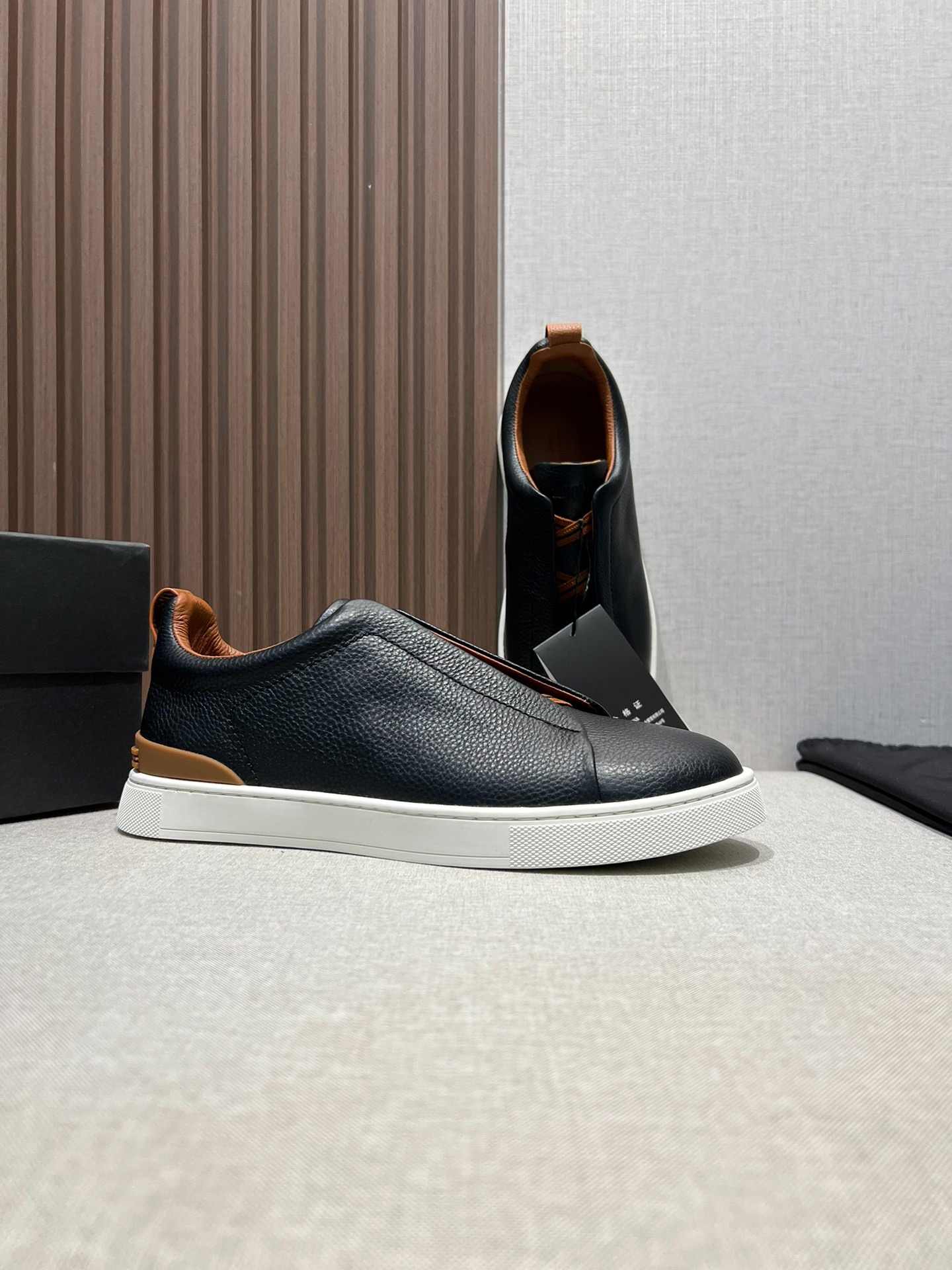 ZEGNA ゼニア ディアスキン Triple Stitch™ Monte スニーカー ブラック 5