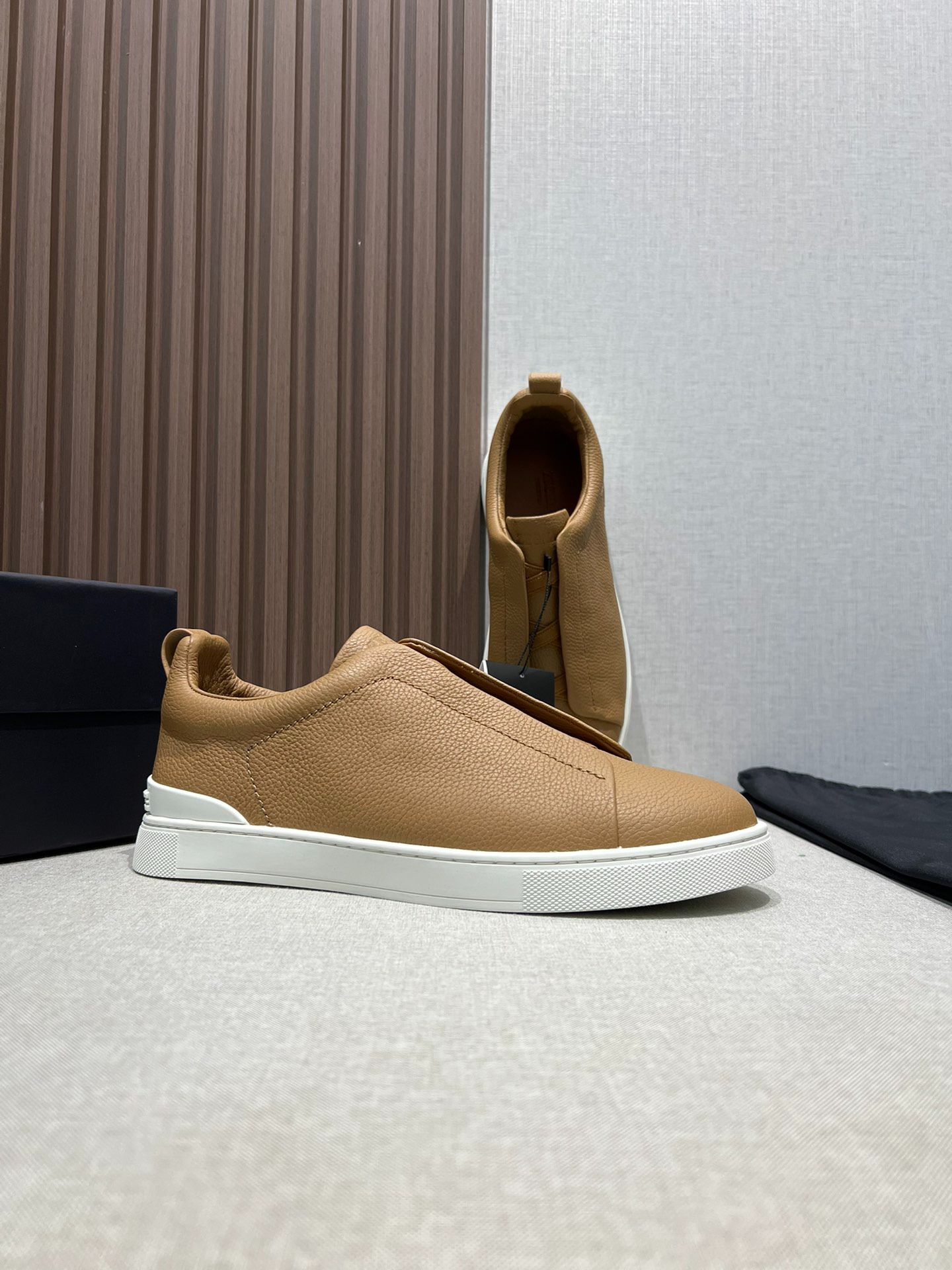 ZEGNA ゼニア ディアスキン Triple Stitch™ Monte スニーカー ブラウン