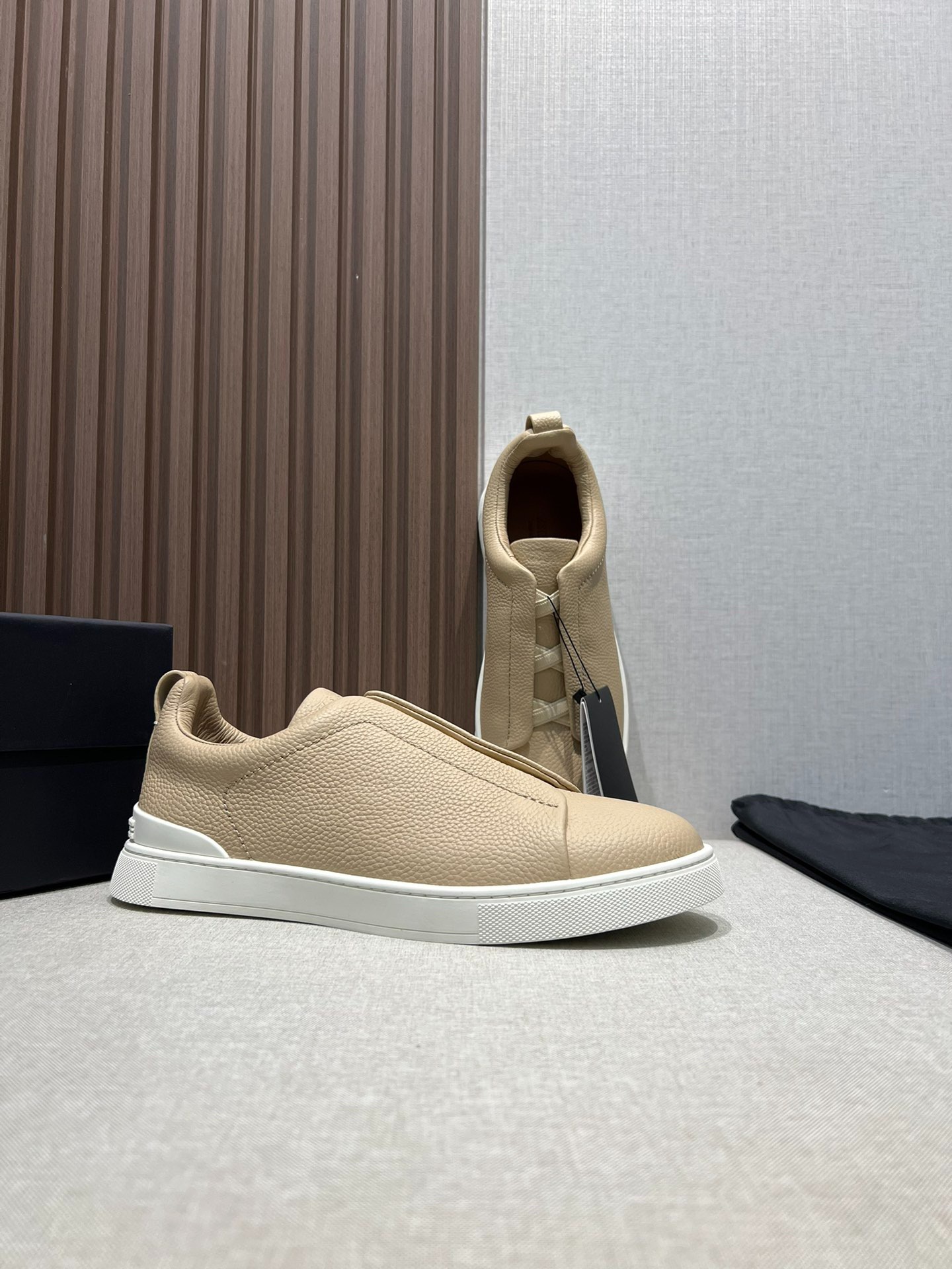ZEGNA ゼニア ディアスキン Triple Stitch™ Monte スニーカー ライトブラウン