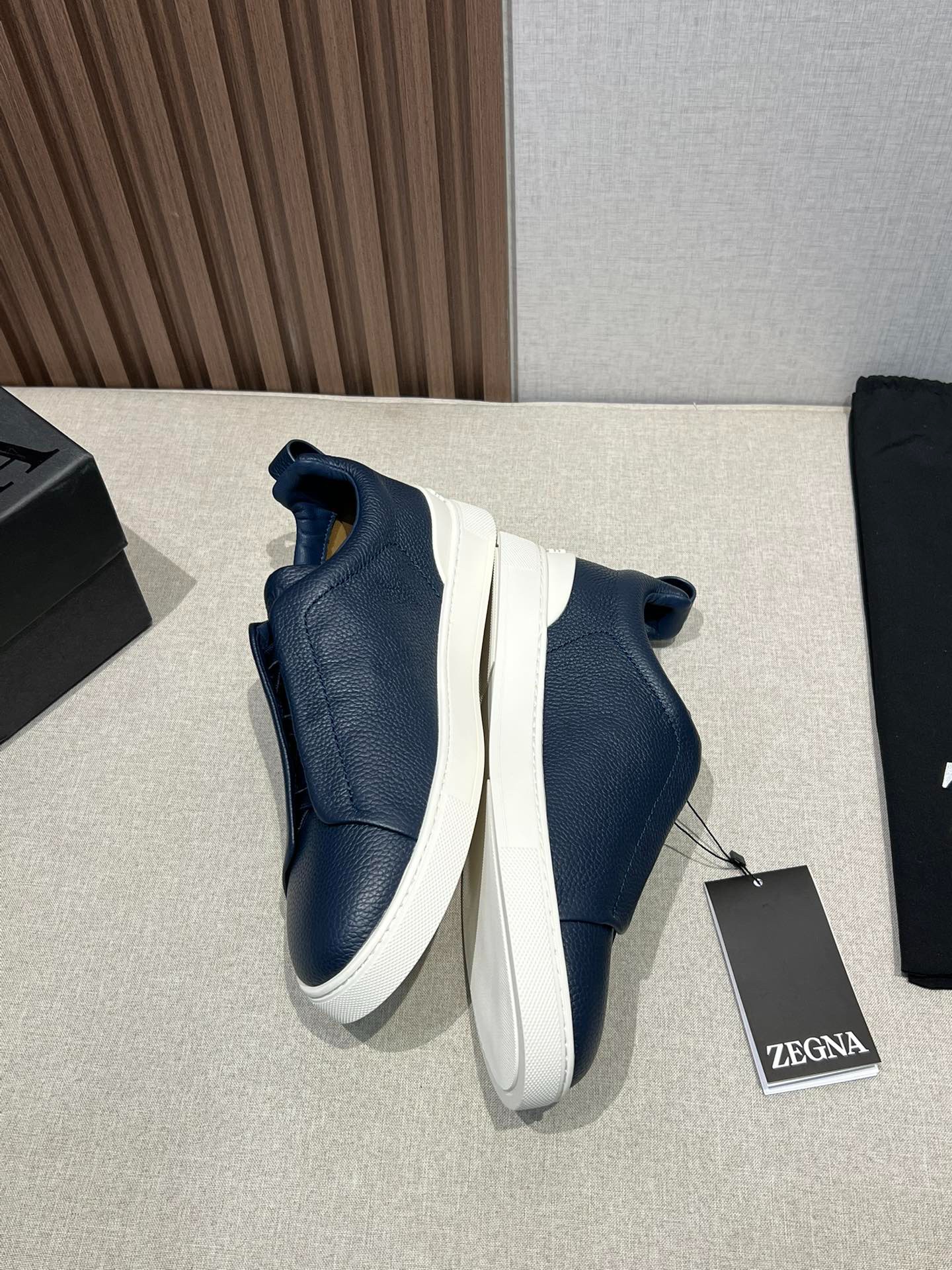 ZEGNA ゼニア ディアスキン Triple Stitch™ Monte スニーカー ブルー