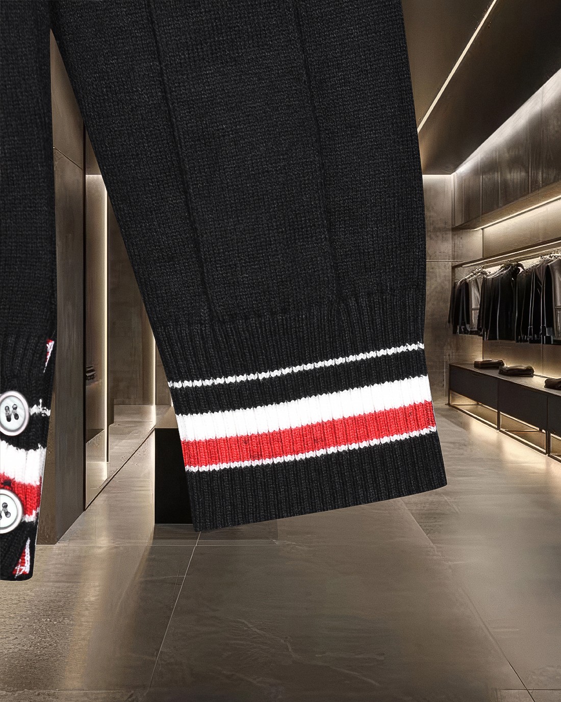 【THOM BROWNE】トム・ブラウン長袖 セーター 男女兼用！
