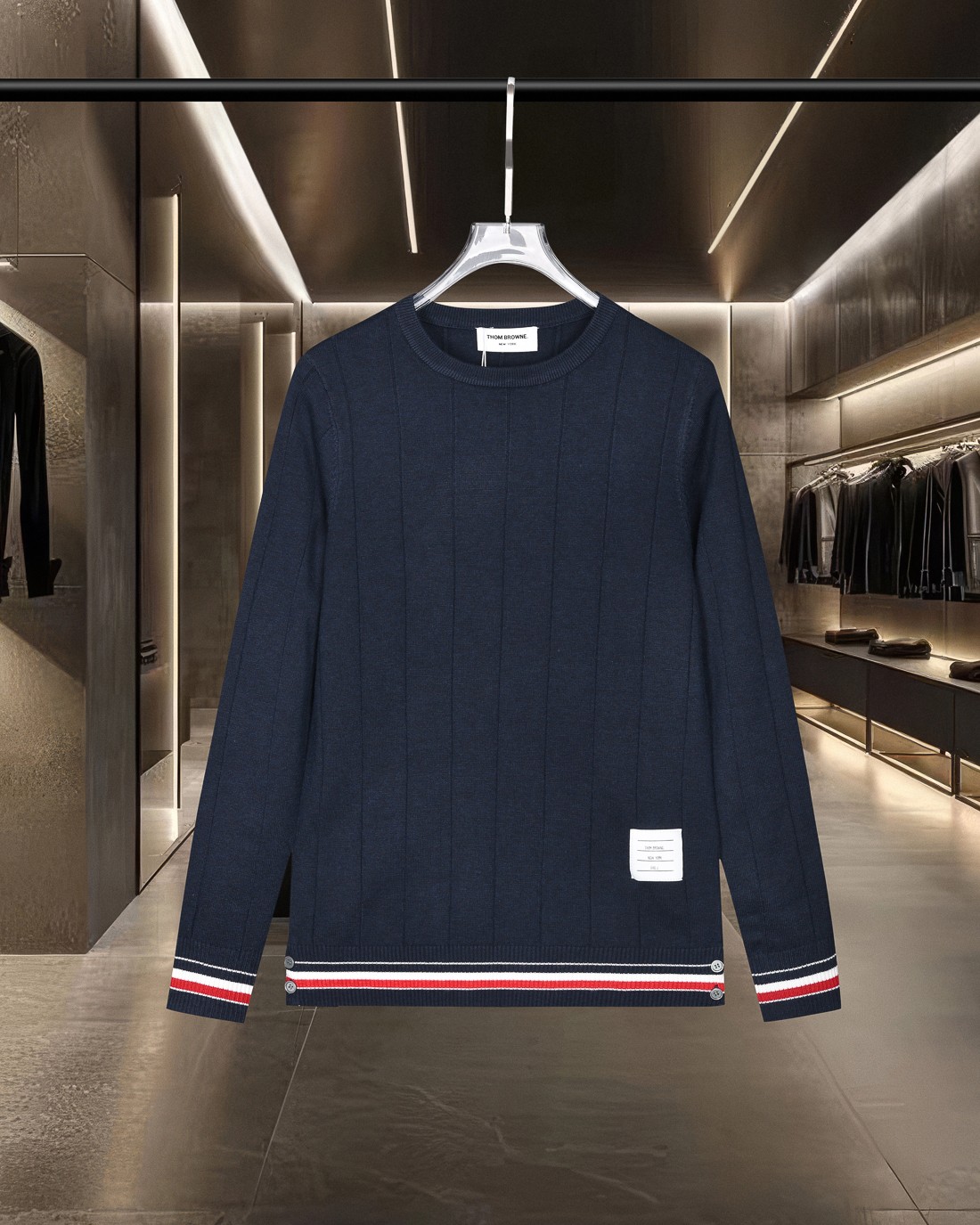 【THOM BROWNE】トム・ブラウン長袖 セーター 男女兼用！