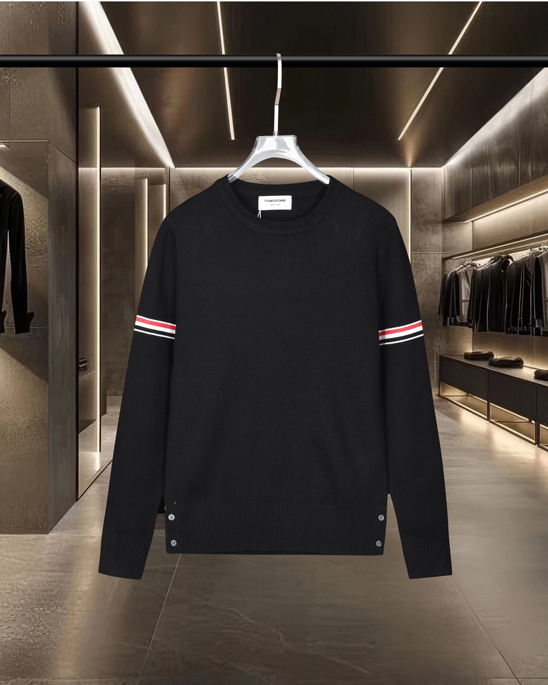【THOM BROWNE】トム・ブラウン長袖 セーター 男女兼用！