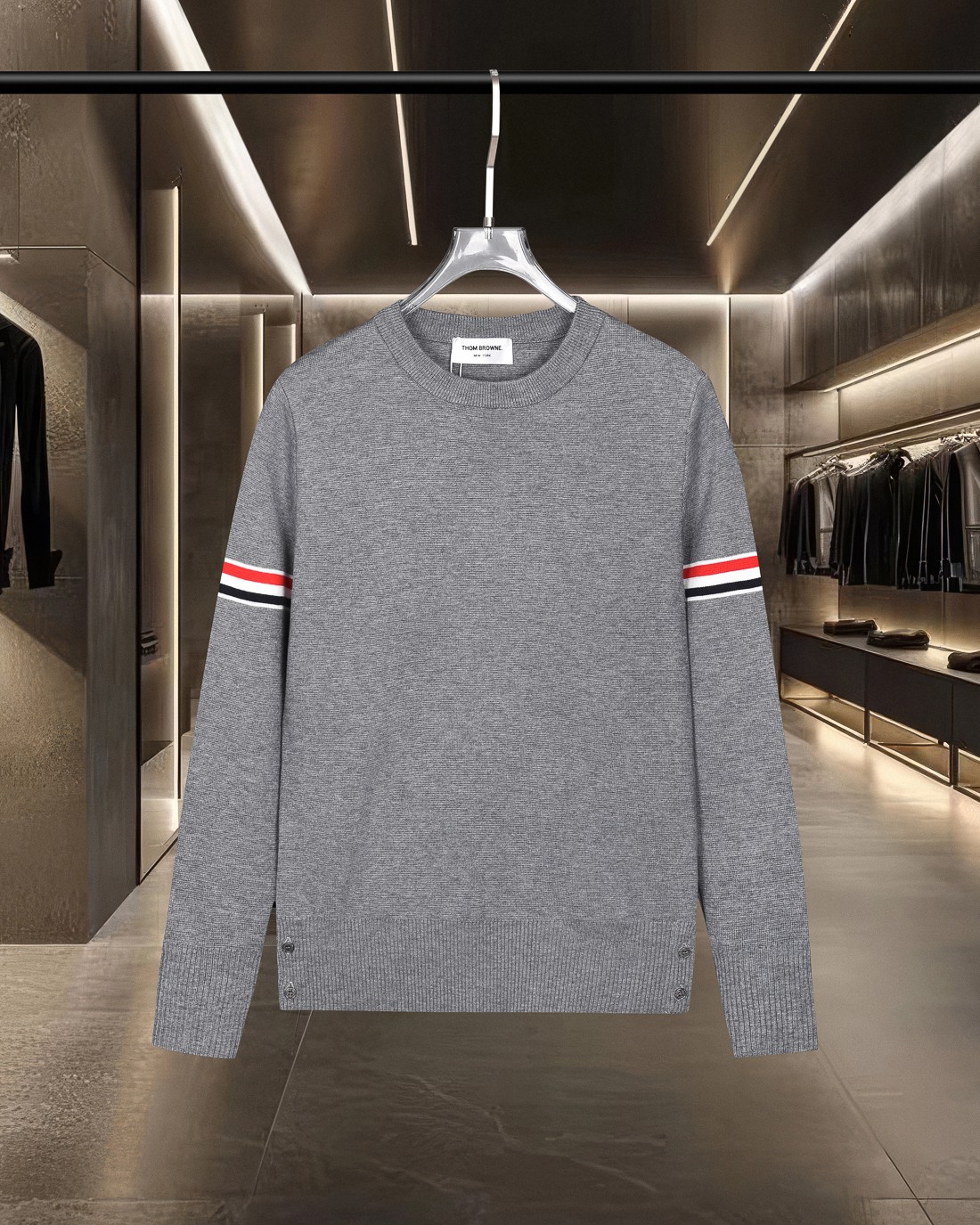 【THOM BROWNE】トム・ブラウン長袖 セーター 男女兼用！