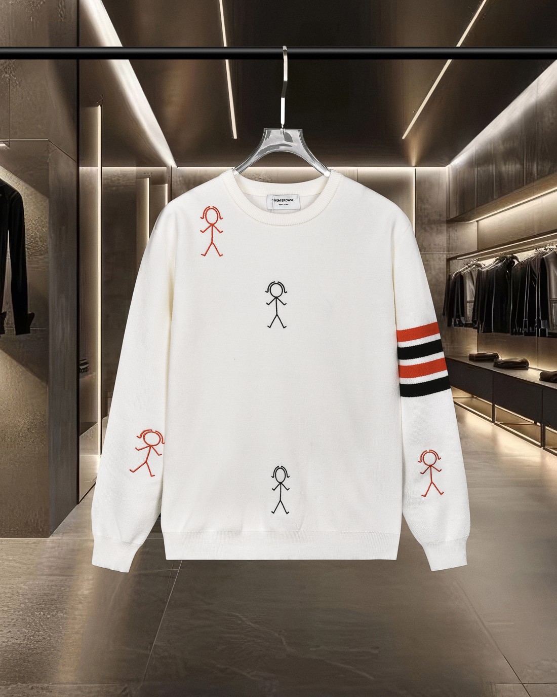 【THOM BROWNE】トム・ブラウン長袖 セーター 男女兼用！