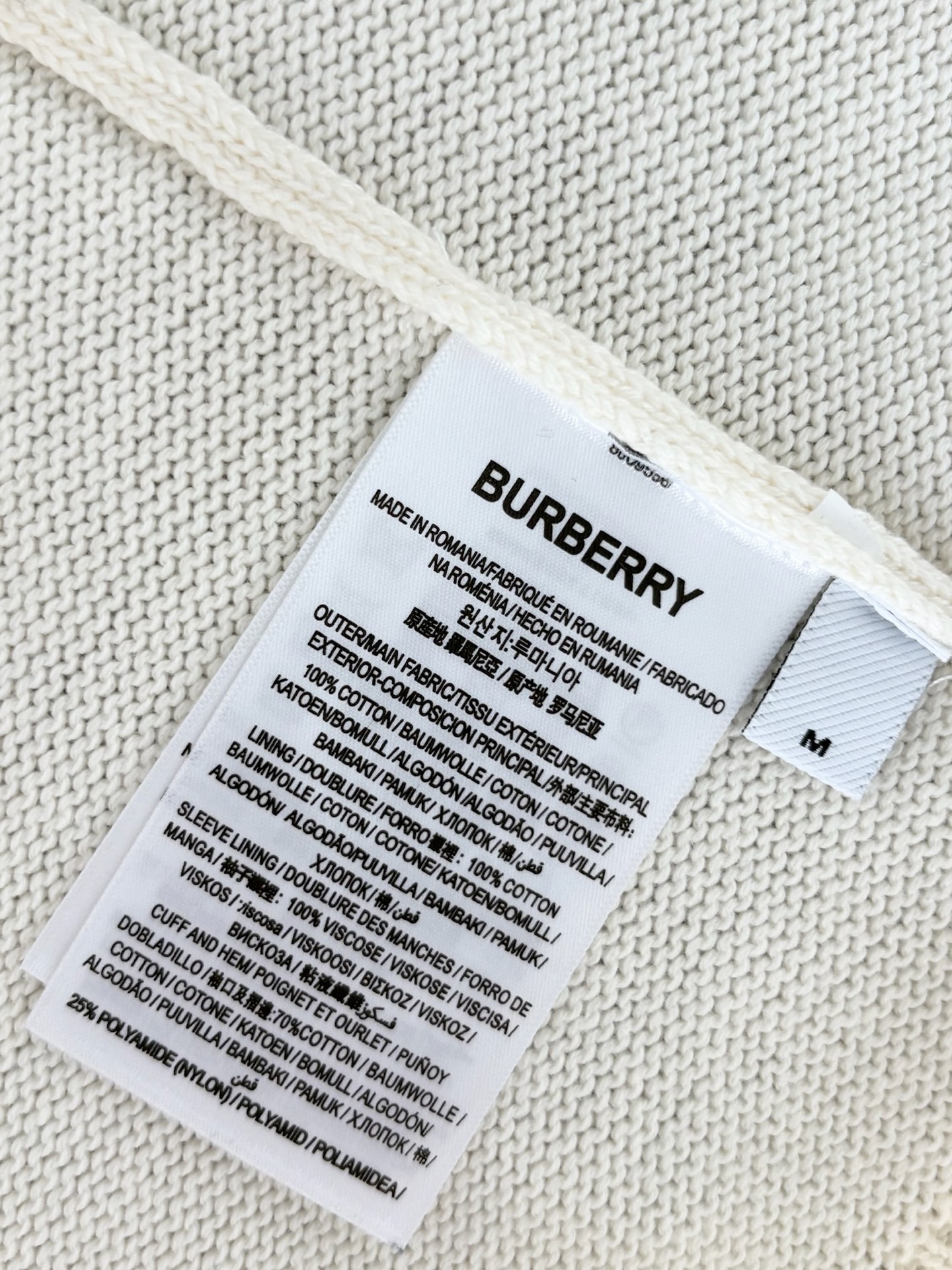 【BURBERRY】バーバリー長袖 セーター 男女兼用！