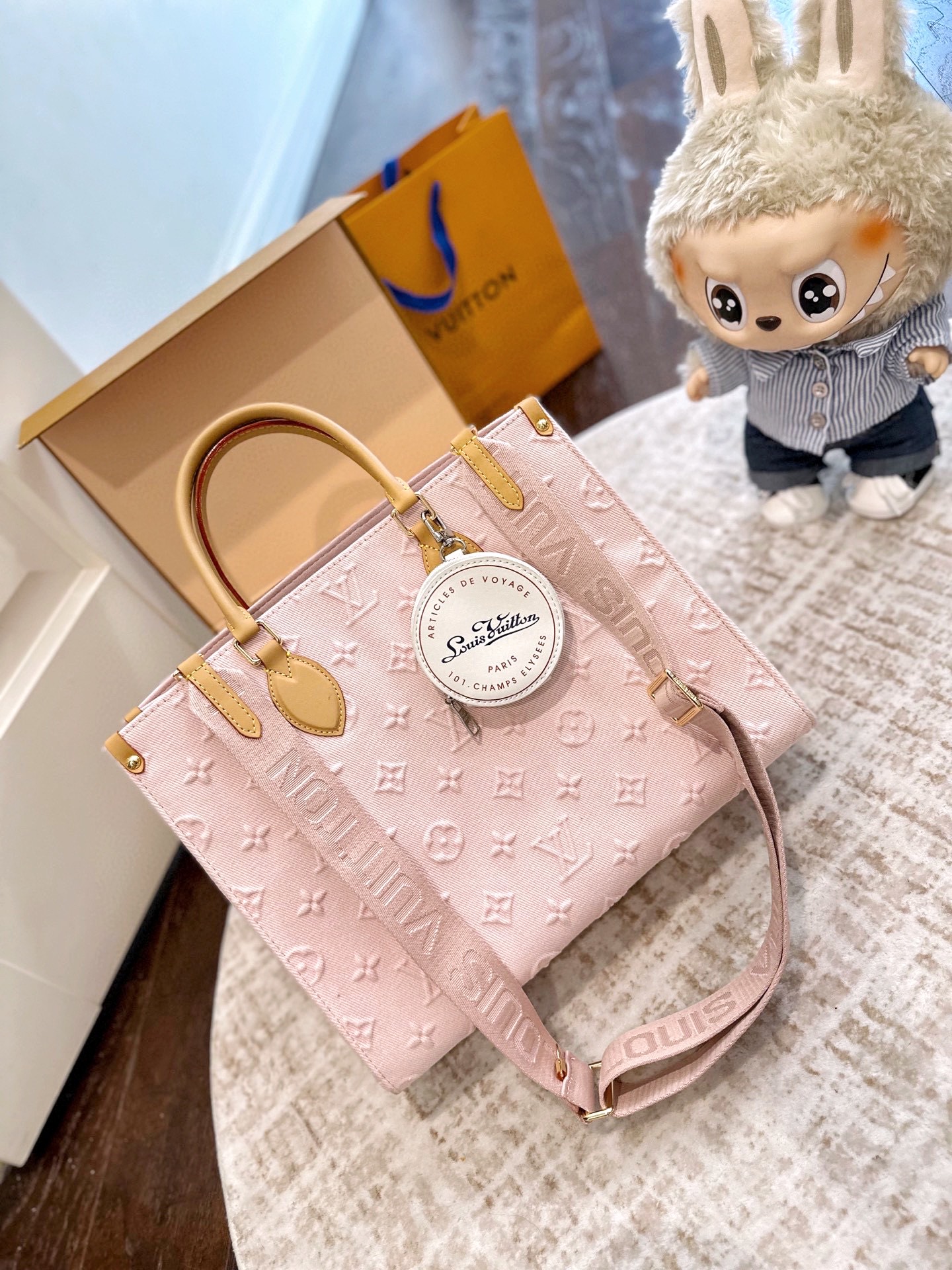 ルイ ヴィトン ( Louis Vuitton)デニム 手持ち バッグ 35cm