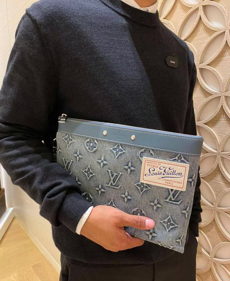 ルイ ヴィトン ( Louis Vuitton)デニム 新作 バッグ 27x18cm
