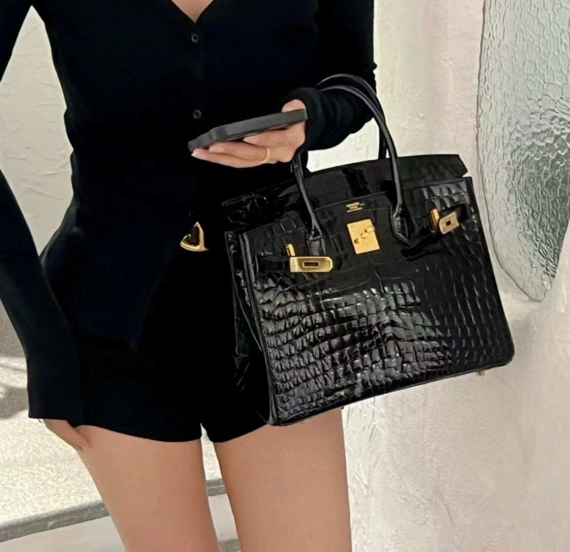 【HERMES】エルメス バーキン  クロコ 30cm 25cm