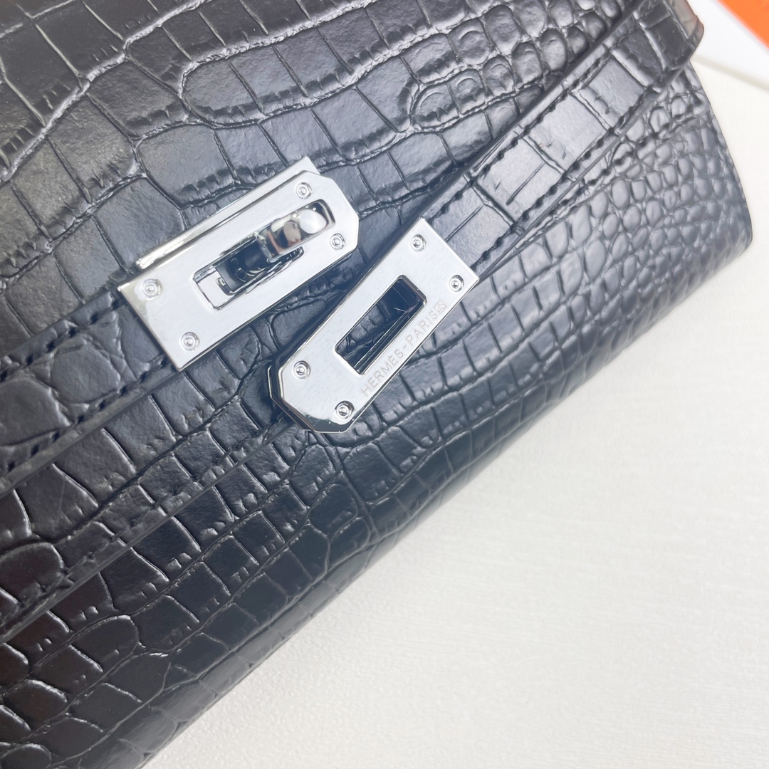 【HERMES】エルメス ケリー クロコ 財布 20x11cm