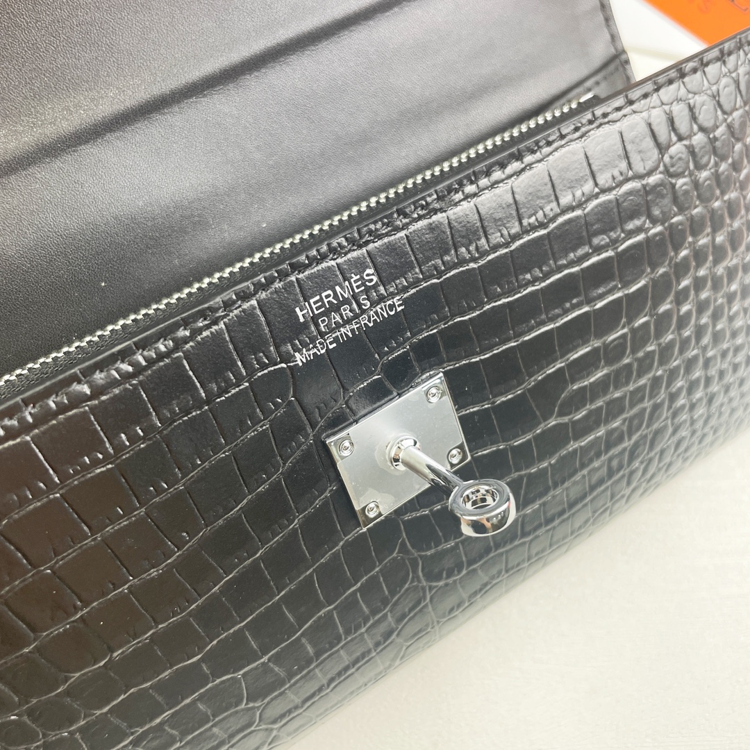 【HERMES】エルメス ケリー クロコ 財布 20x11cm