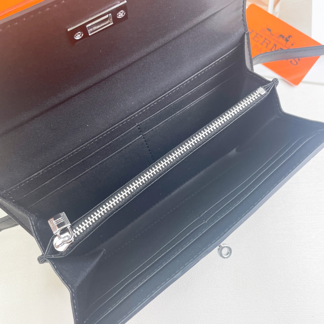 【HERMES】エルメス ケリー クロコ 財布 20x11cm