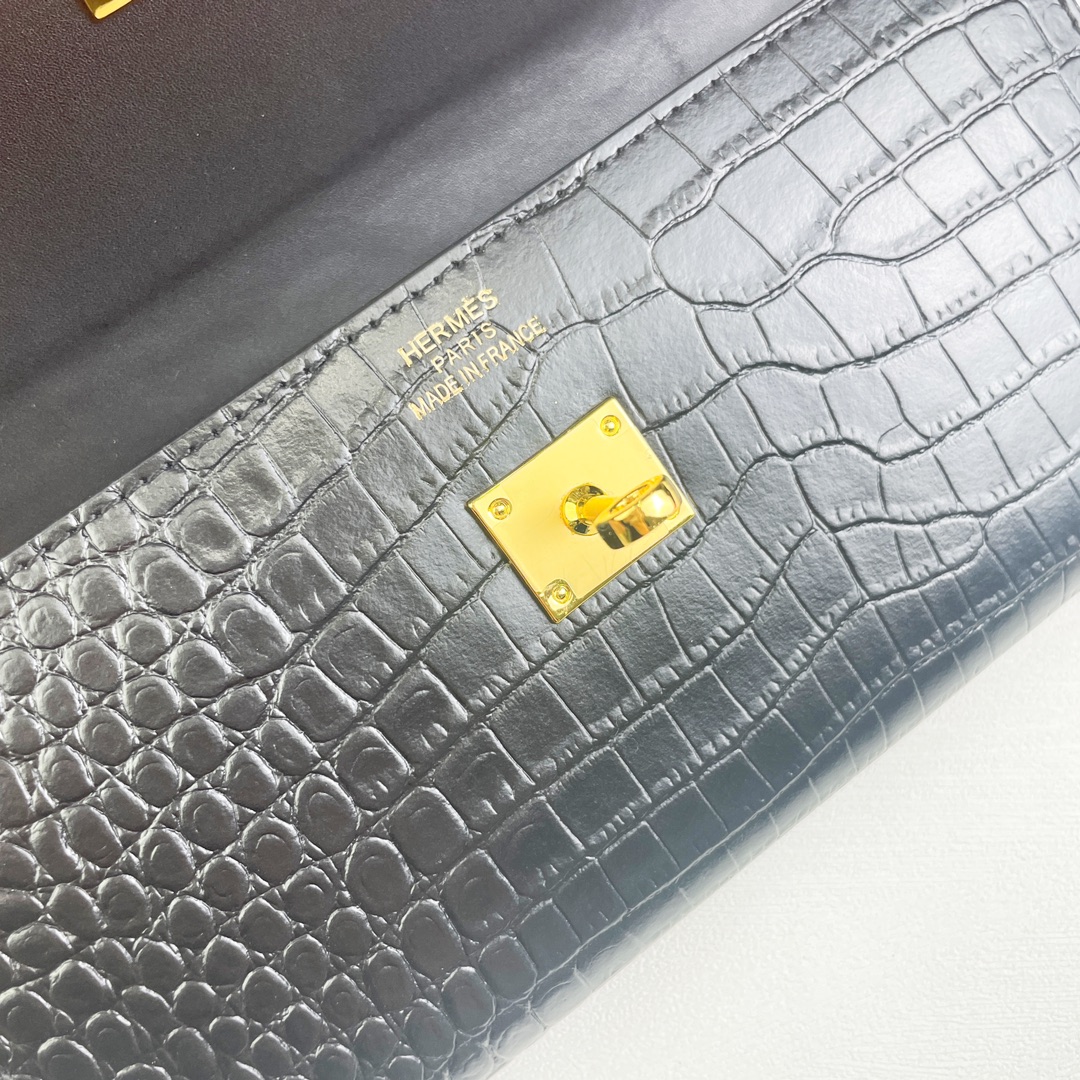 【HERMES】エルメス ケリー クロコ 財布 20x11cm