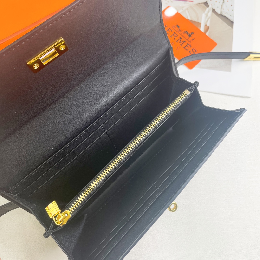 【HERMES】エルメス ケリー クロコ 財布 20x11cm