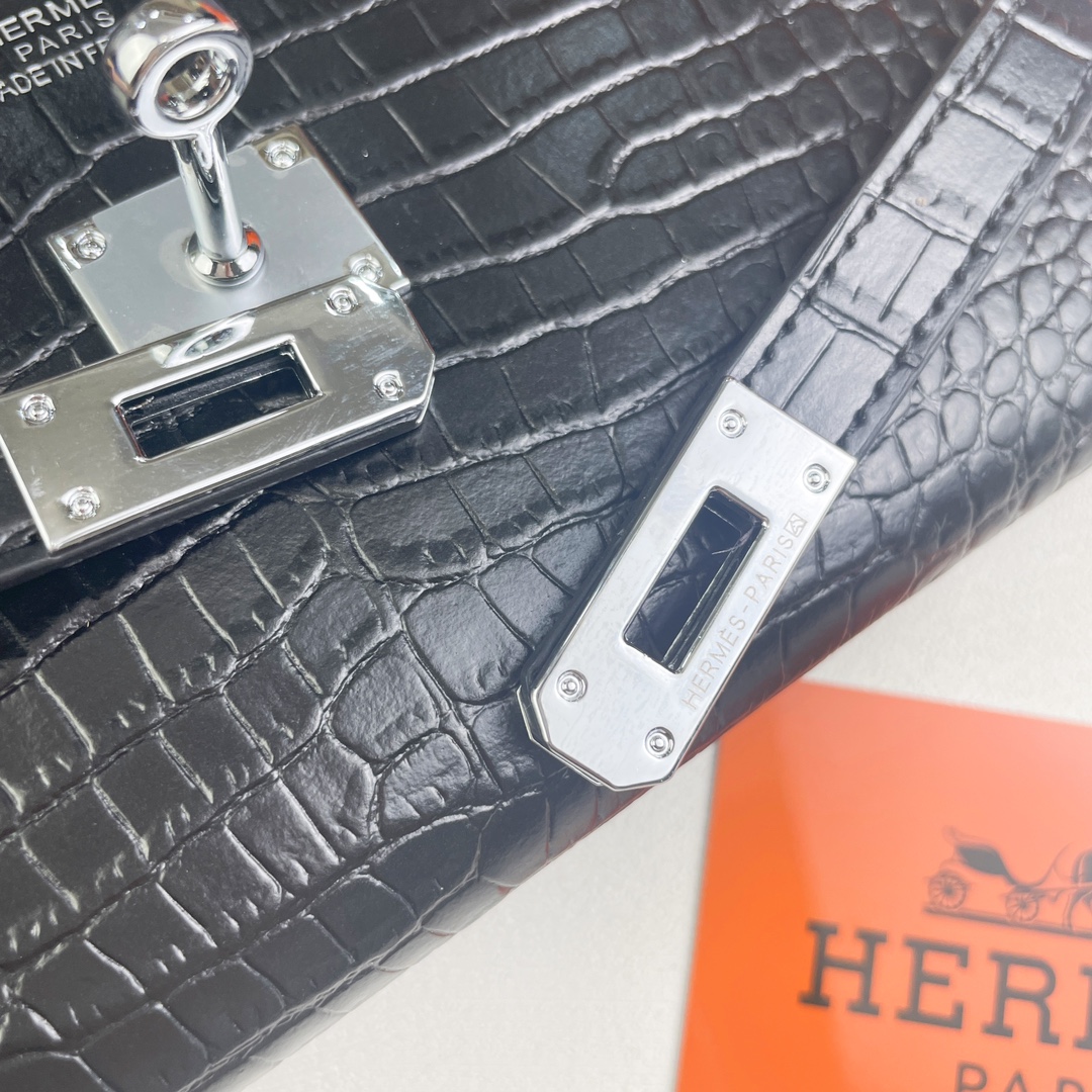 【HERMES】エルメス ケリー クロコ 財布 20x11cm