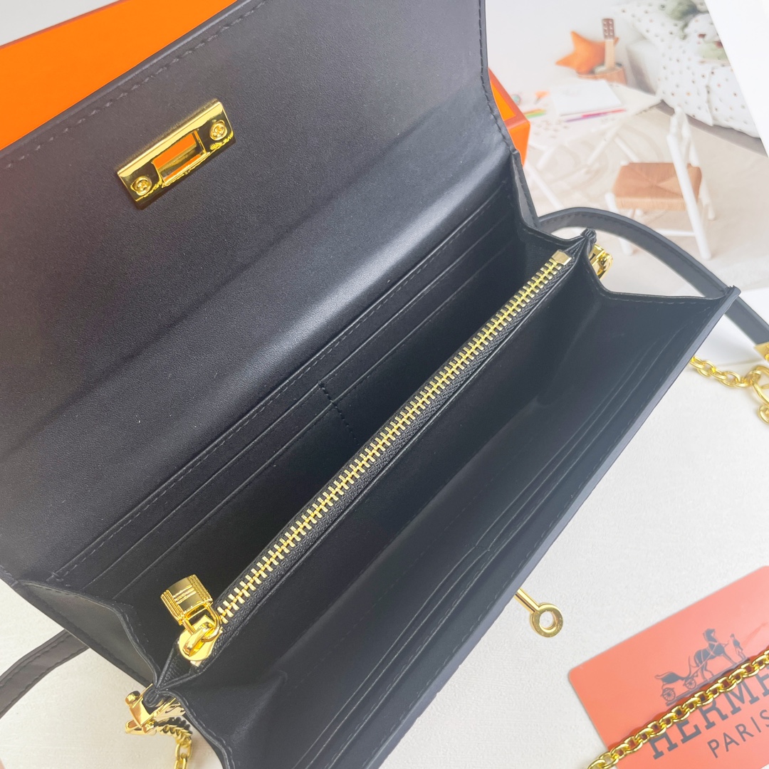 【HERMES】エルメス ケリー クロコ 財布 20x11cm