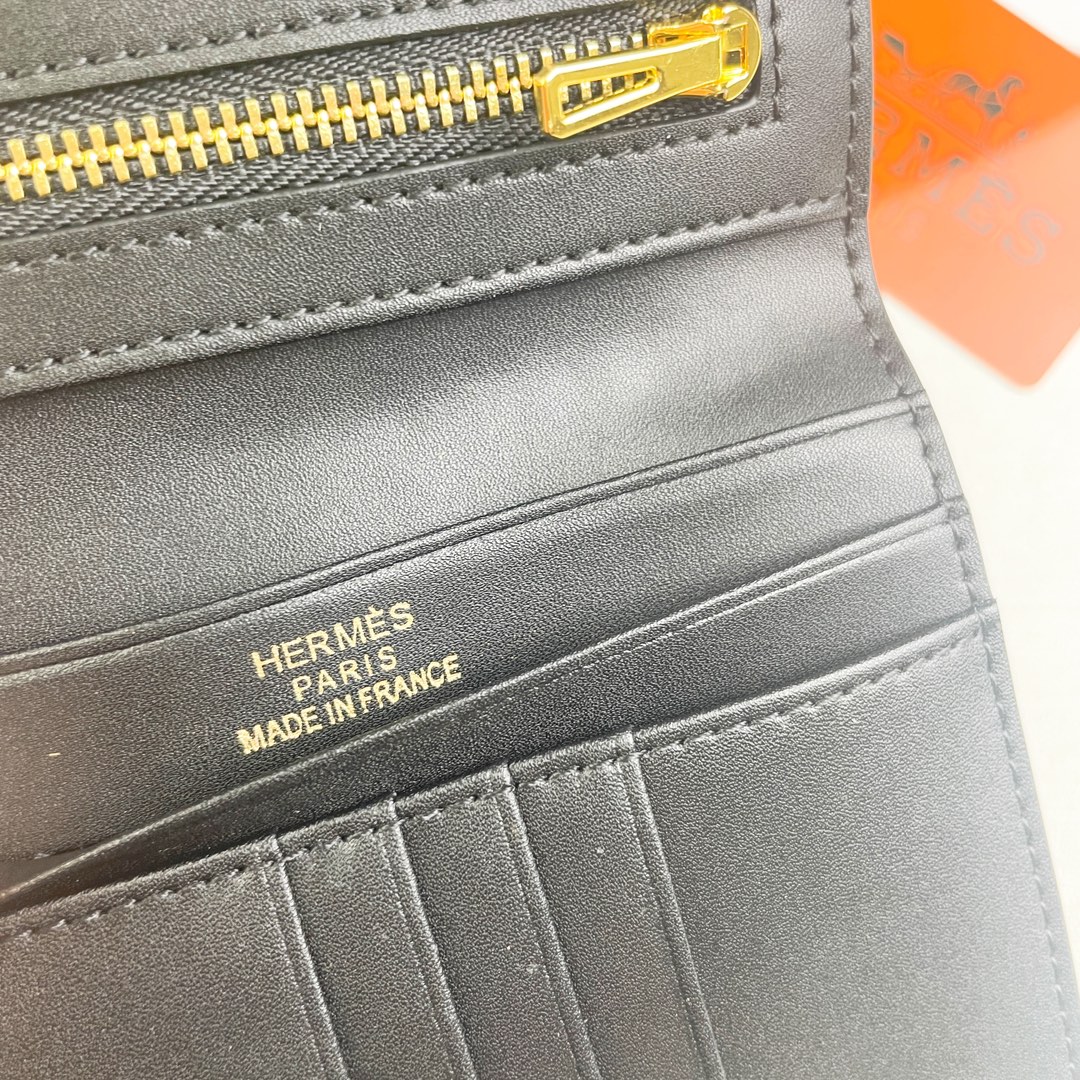 【HERMES】エルメス ミニクロコ 財布 12x9.5cm