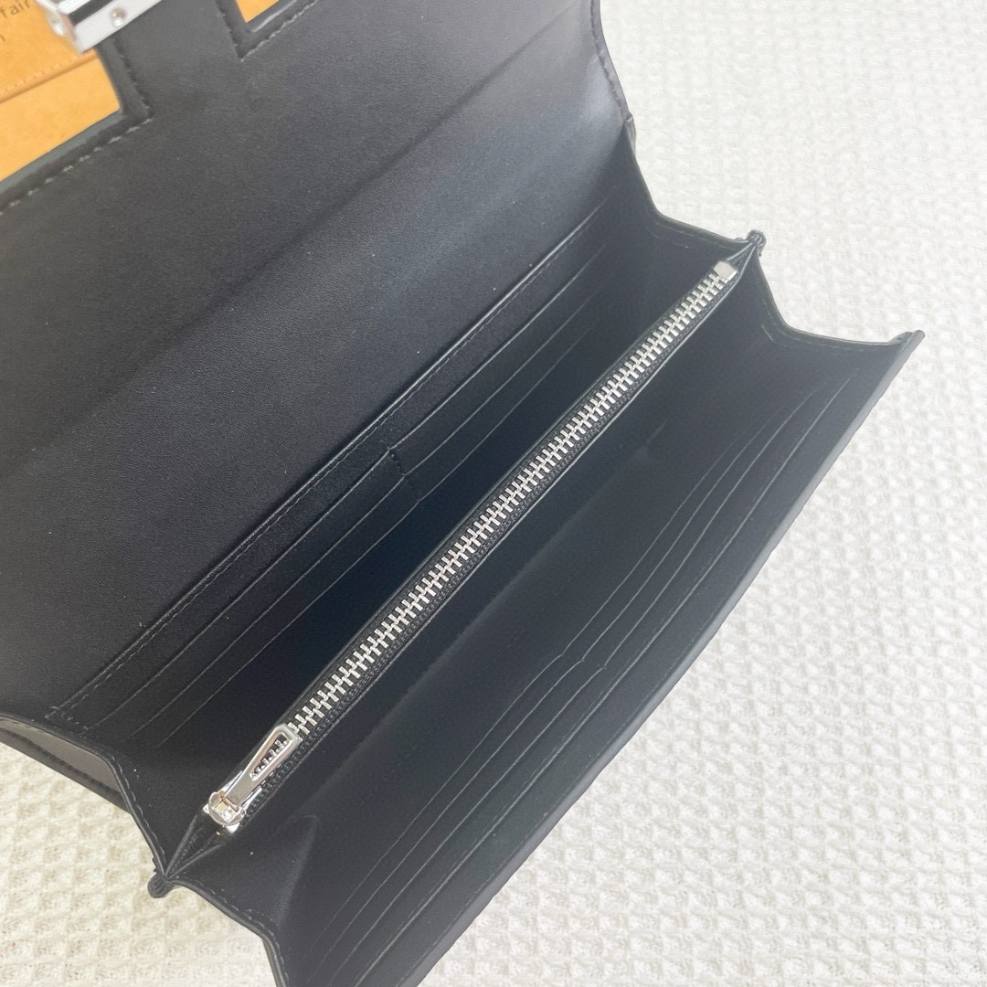 【HERMES】エルメス コンスタンス クロコ 財布 22x11cm