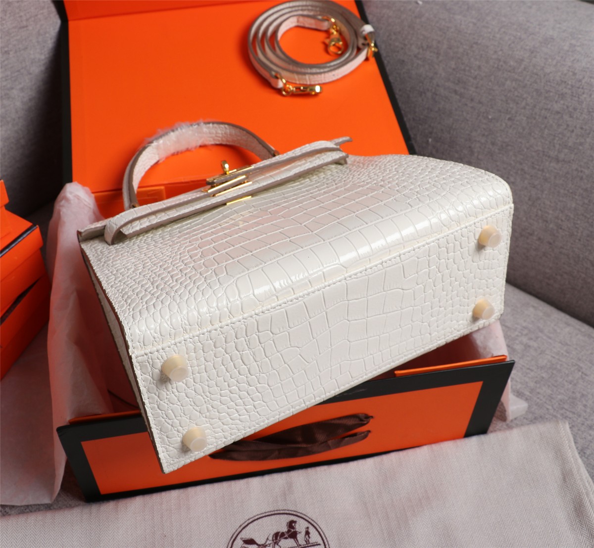 【HERMES】エルメス ケリー  クロコ 25cm