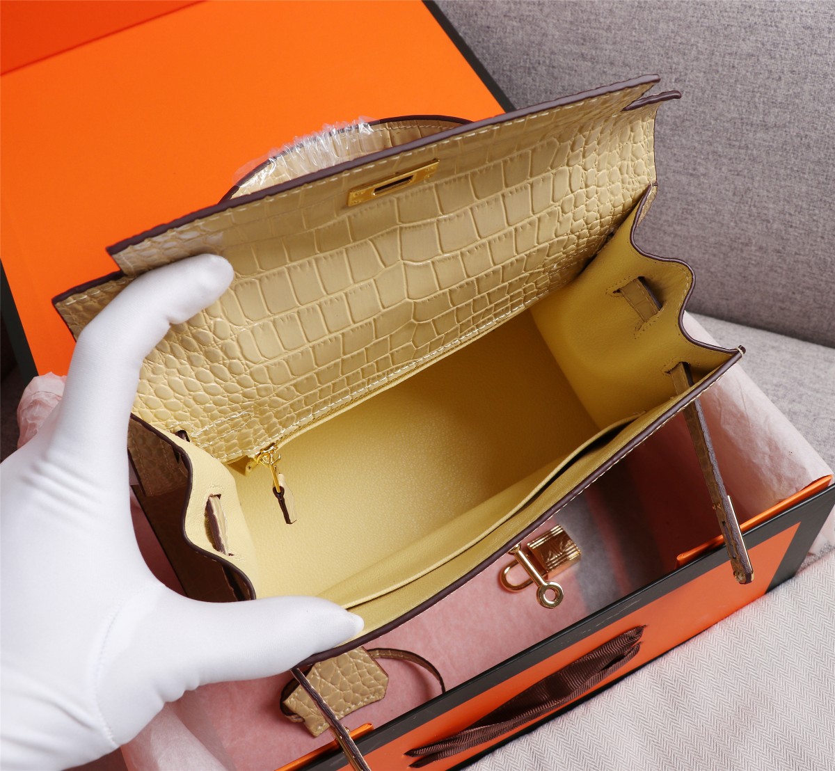 【HERMES】エルメス ケリー  クロコ 25cm