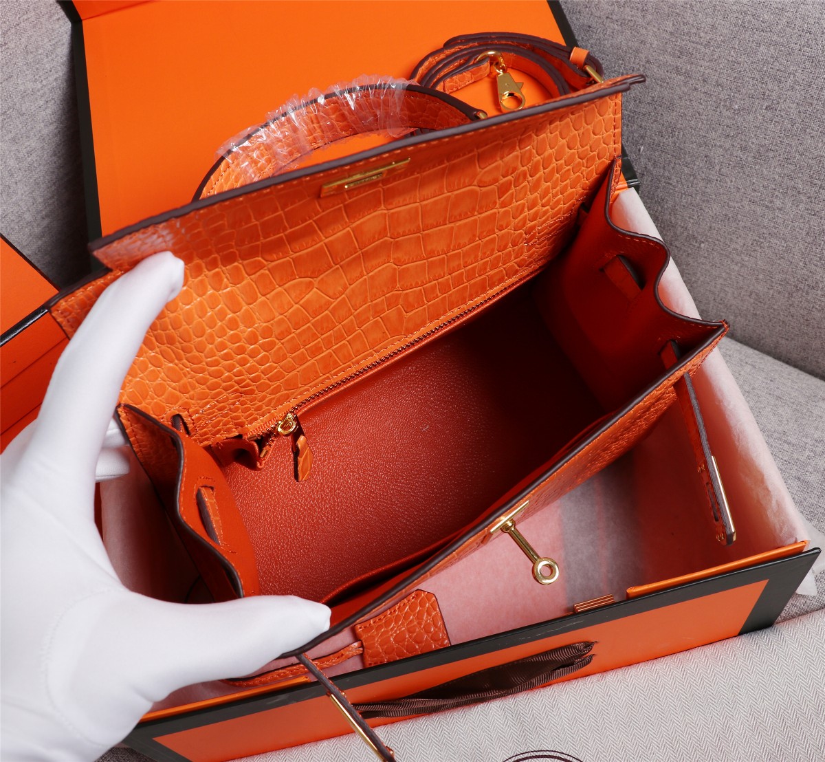 【HERMES】エルメス ケリー  クロコ 25cm