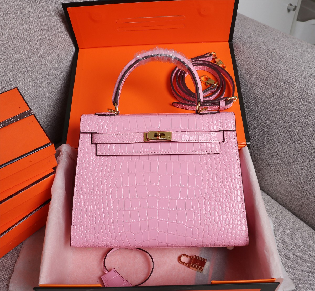【HERMES】エルメス ケリー  クロコ 25cm