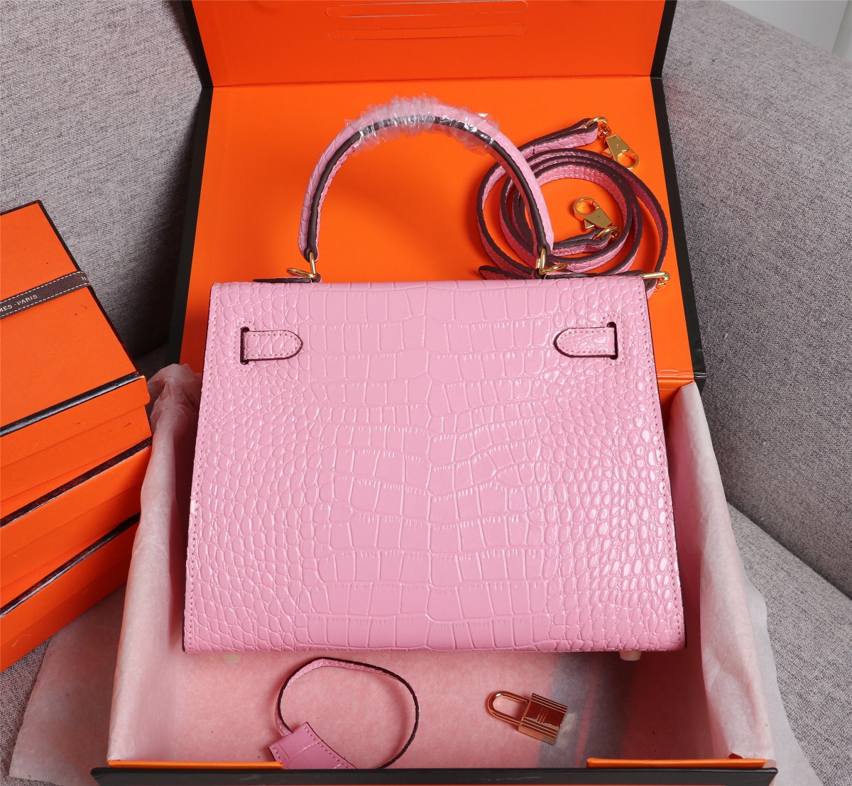 【HERMES】エルメス ケリー  クロコ 25cm